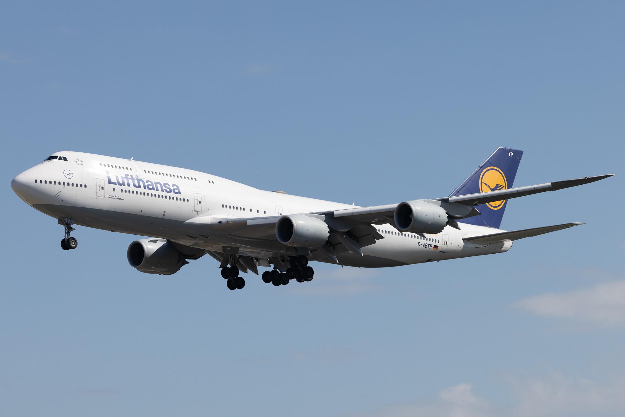Frankfurt Airport: Lufthansa (LH / DLH) |  Boeing 747-830 B748 | D-ABYP | MSN 37839