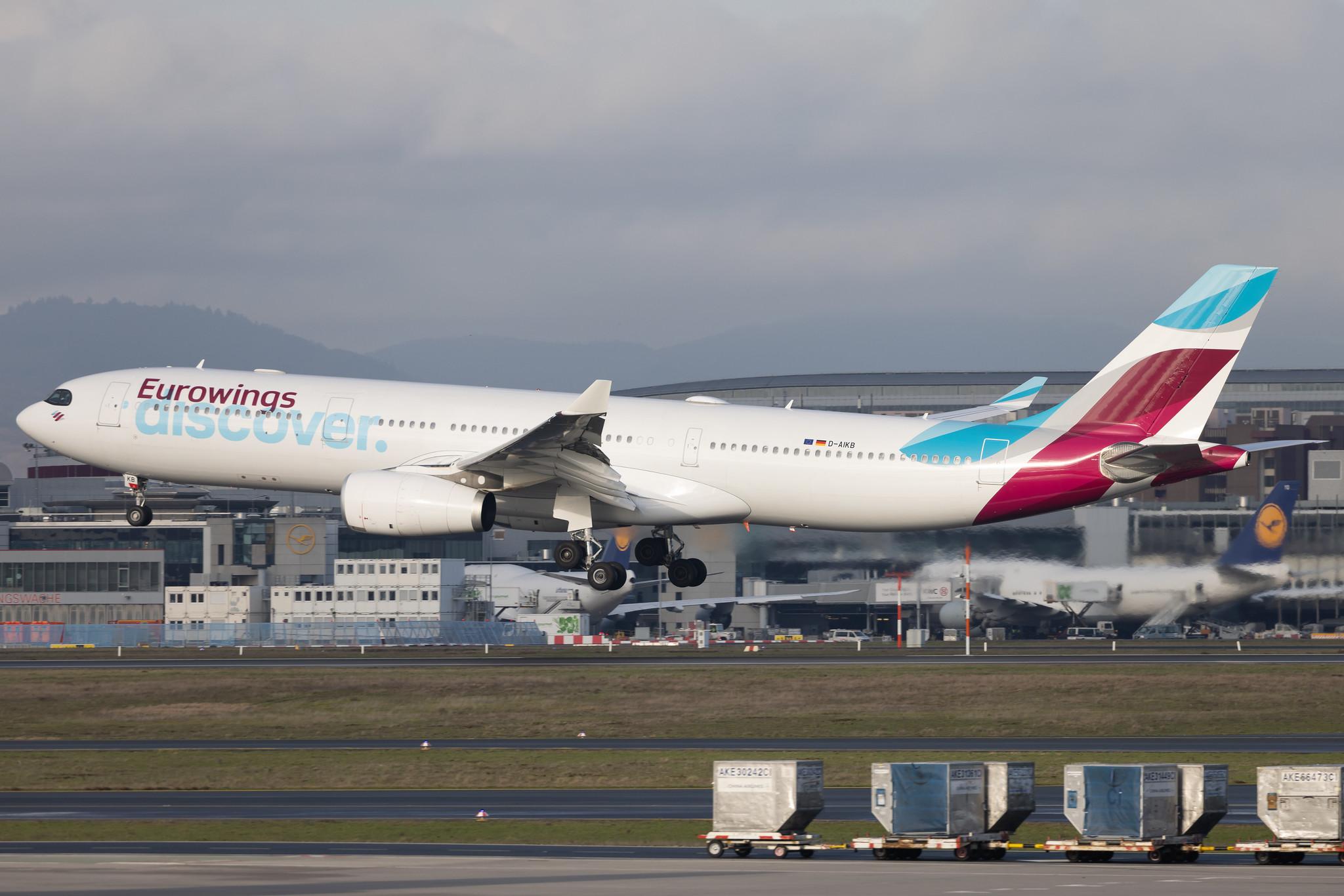 Frankfurt Airport: Eurowings Discover (4Y / OCN) | Airbus A330-343 A333 | D-AIKB | MSN 0576