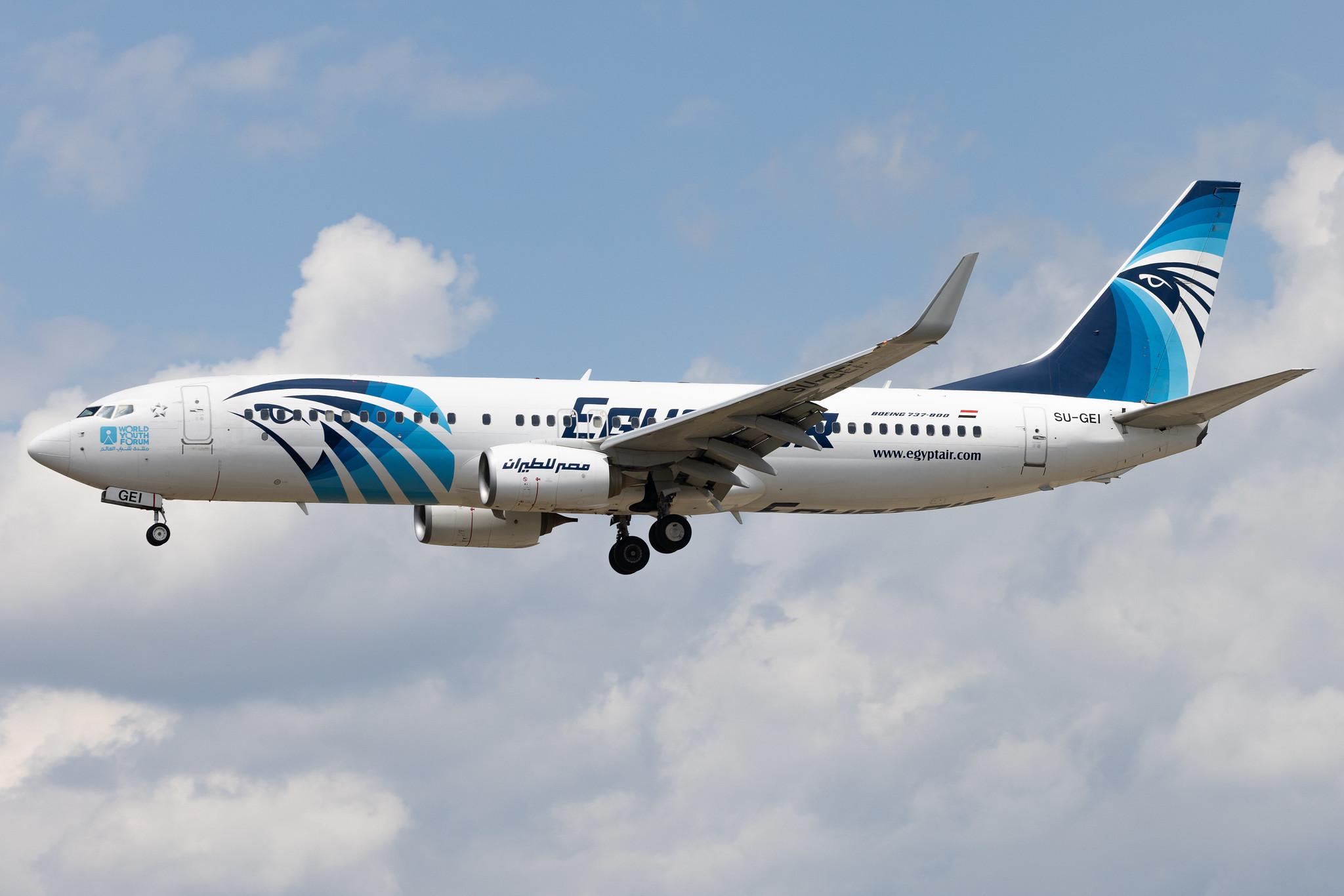 Frankfurt Airport: EgyptAir (MS / MSR) | Boeing 737-866 B738 | SU-GEI | MSN 63801