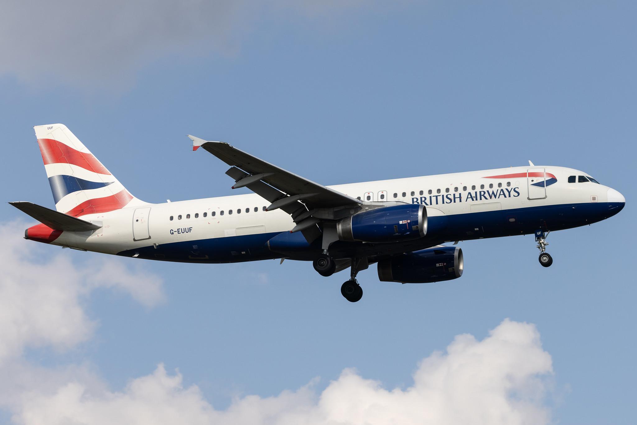 London Heathrow: British Airways (BA / BAW) | Airbus A320-232 A320 | G-EUUF | MSN 1806