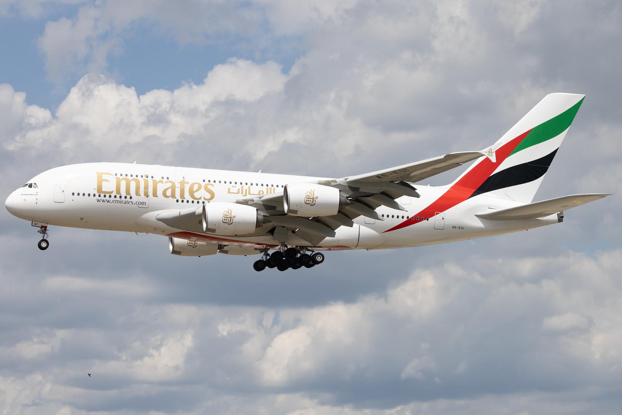 Frankfurt Airport: Emirates (EK / UAE) | Airbus A380-861 A388 | A6-EUI | MSN 221