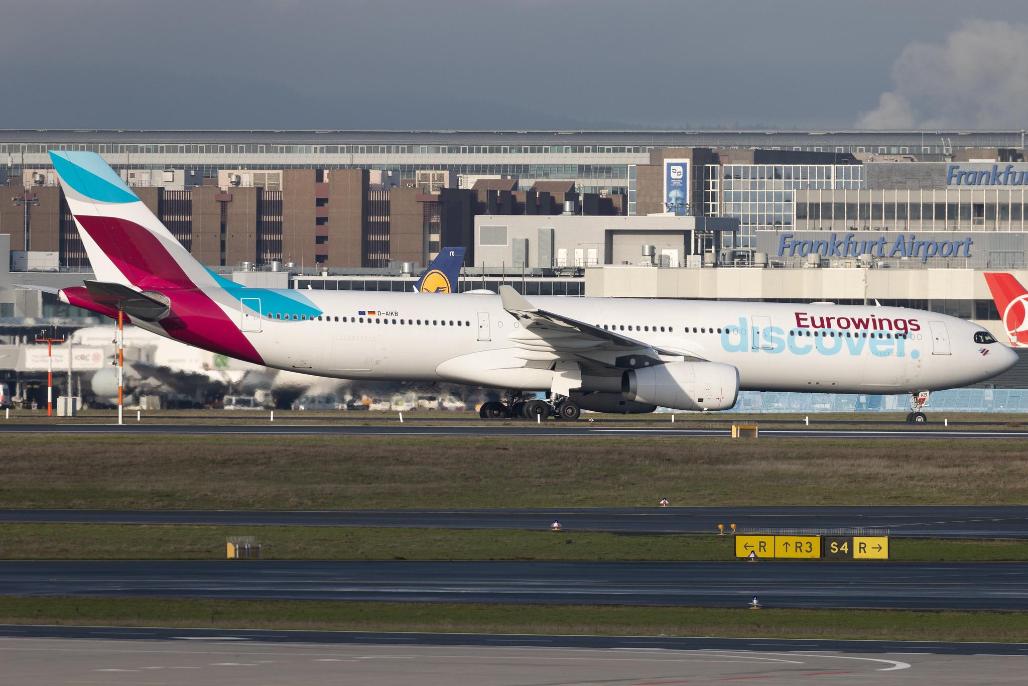 Frankfurt Airport: Eurowings Discover (4Y / OCN) | Airbus A330-343 A333 | D-AIKB | MSN 0576