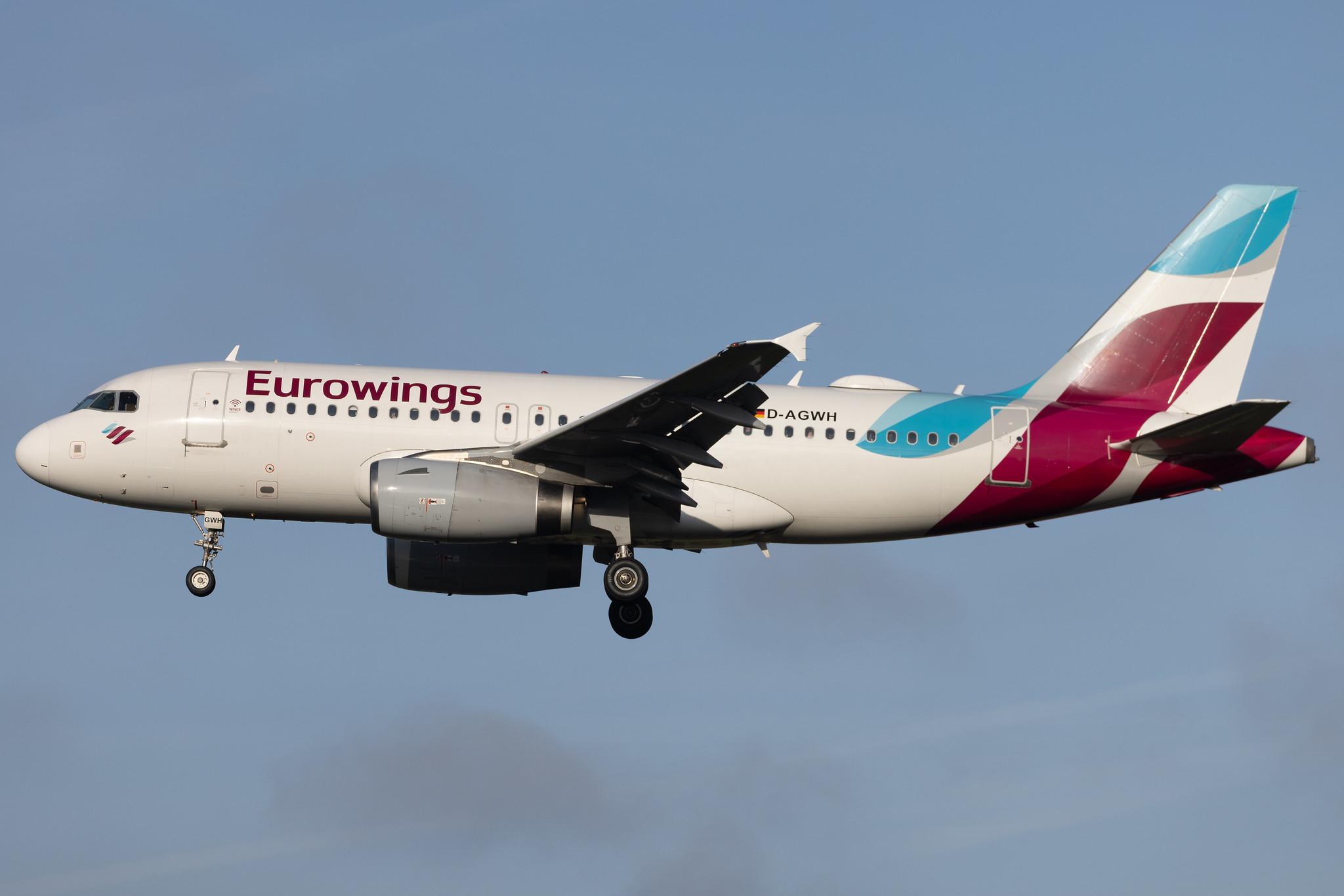 Frankfurt Airport: Eurowings (EW / EWG) | Airbus A319-132 A319 | D-AGWH | MSN 3352