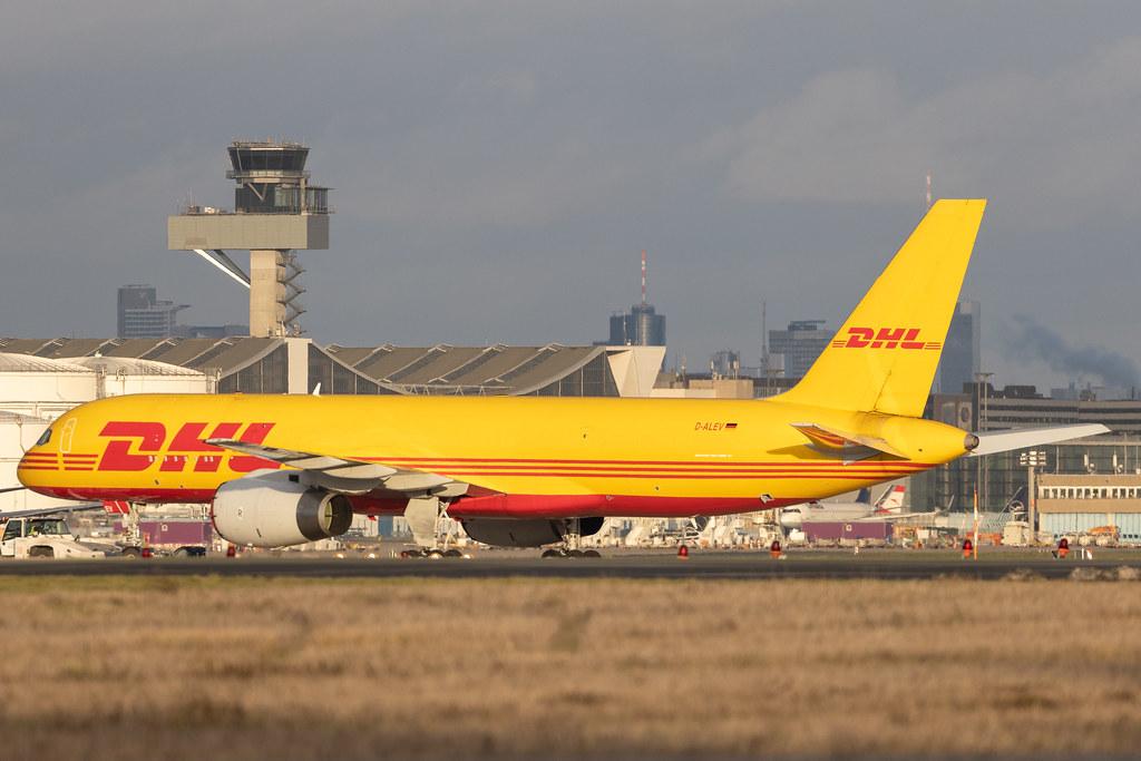 Frankfurt Airport: DHL (D0 / DHK) | Operator: European Air Transport | Boeing 757-28A(SF) B752 | D-ALEV | MSN 28161
