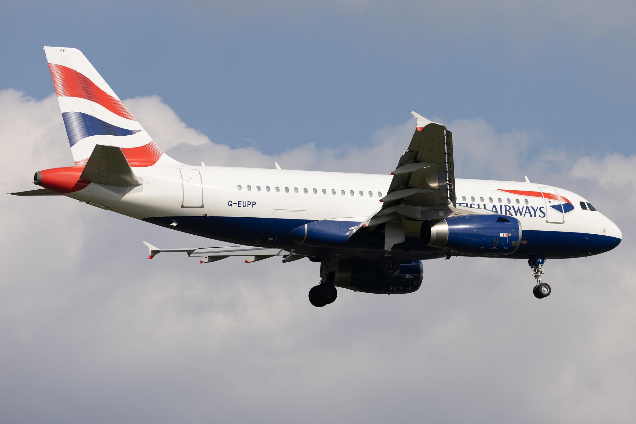 London Heathrow: British Airways (BA / BAW) | Airbus A319-131 A319 | G-EUPP | MSN 1295