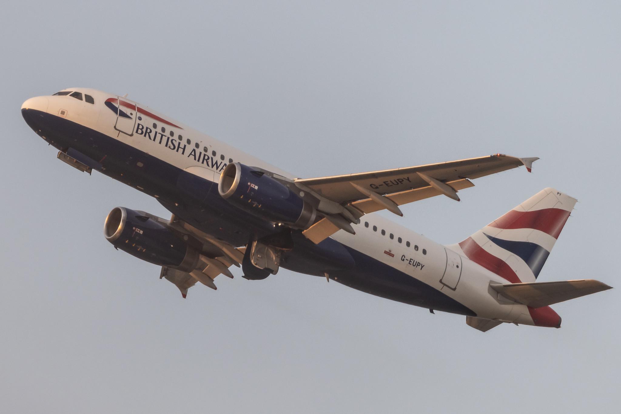 London Heathrow: British Airways (BA / BAW) | Airbus A319-131 A319 | G-EUPY | MSN 1466