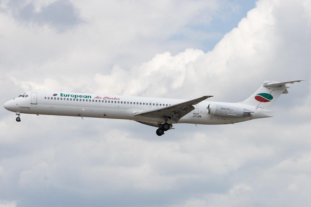 Frankfurt Airport: European Air Charter (H6 / BUC) | McDonnell Douglas MD-82 MD82 | LZ-LDN | MSN 53216