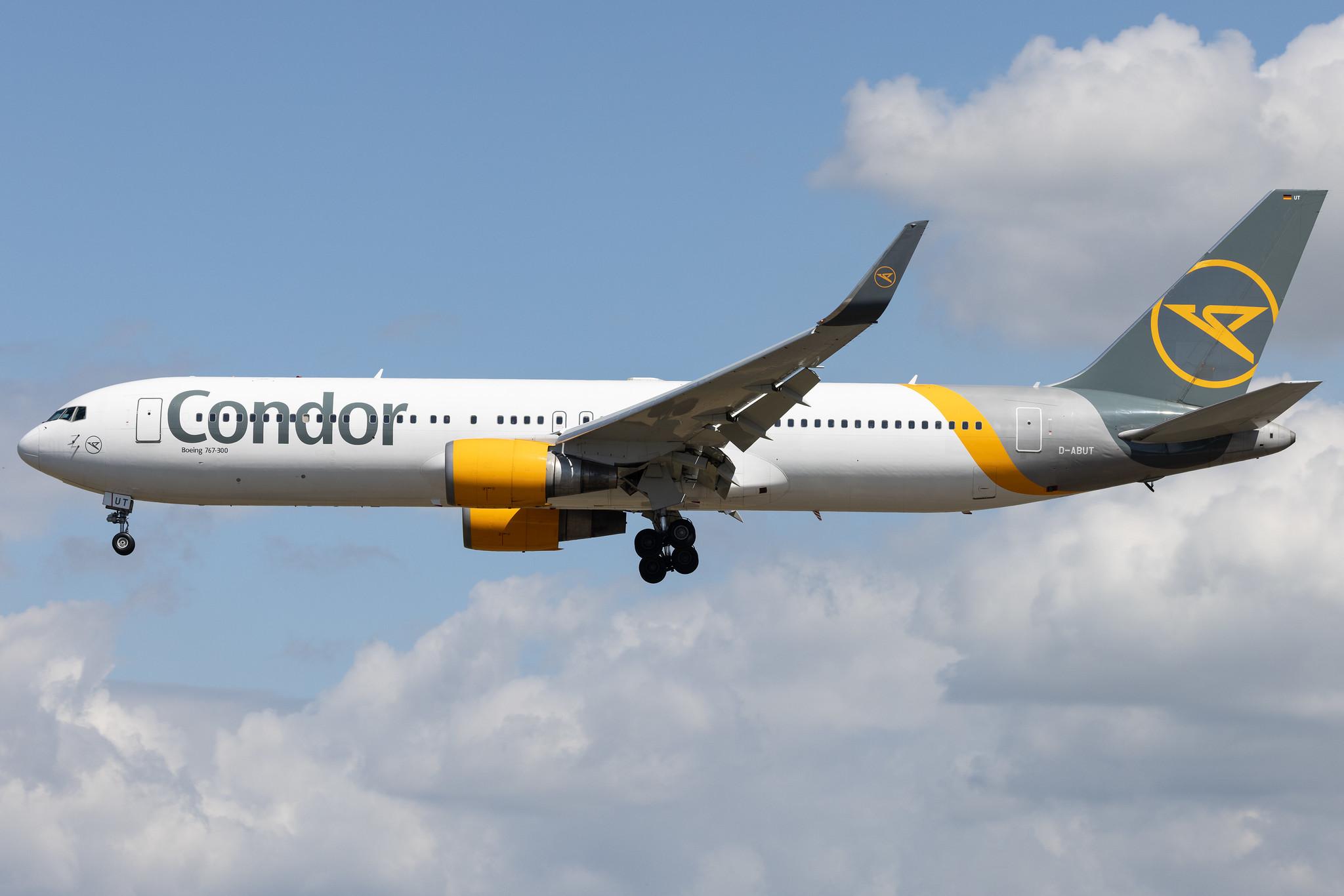 Frankfurt Airport: Condor (DE / CFG) |  Boeing 767-3Q8(ER) B763 | D-ABUT | MSN 29383