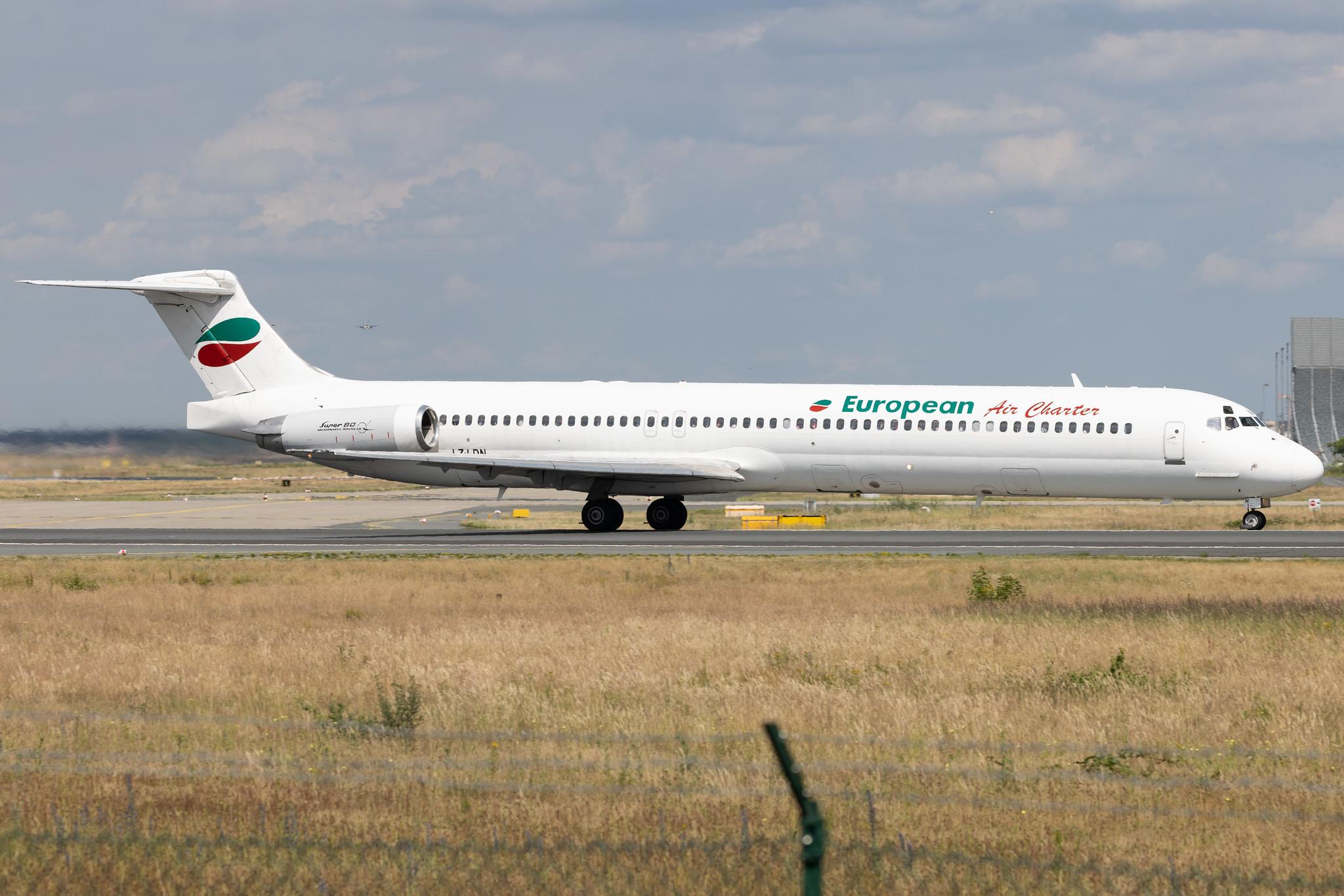 Frankfurt Airport: European Air Charter (H6 / BUC) | McDonnell Douglas MD-82 MD82 | LZ-LDN | MSN 53216
