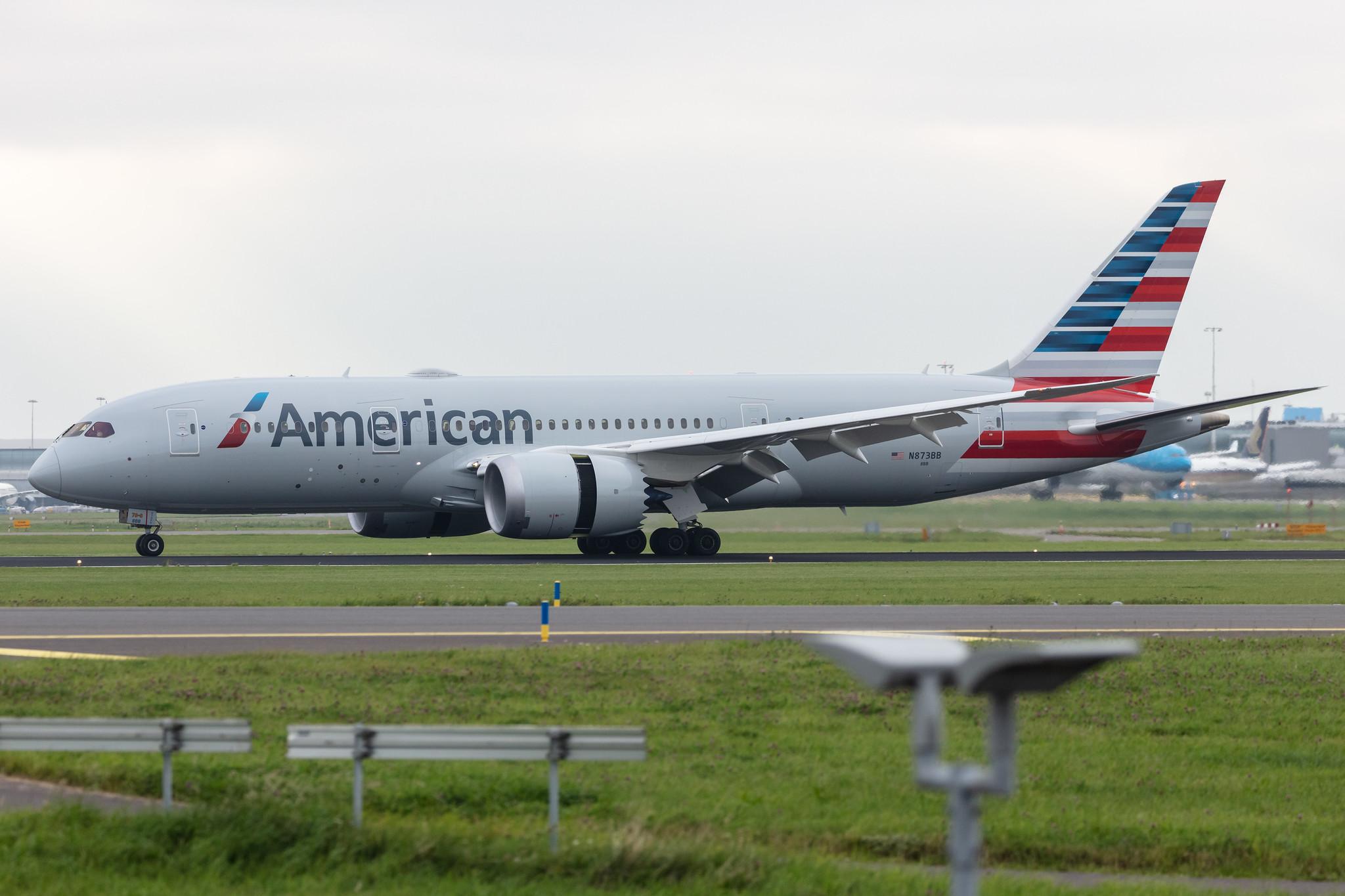Amsterdam Schiphol: American Airlines (AA / AAL) |  Boeing 787-8 Dreamliner B788 | N873BB | MSN 65993