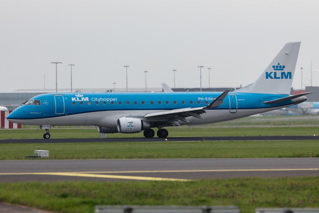 Amsterdam Schiphol: KLM (KL / KLM) | Operator: KLM Cityhopper |  Embraer E175STD E75S | PH-EXH | MSN 17000564