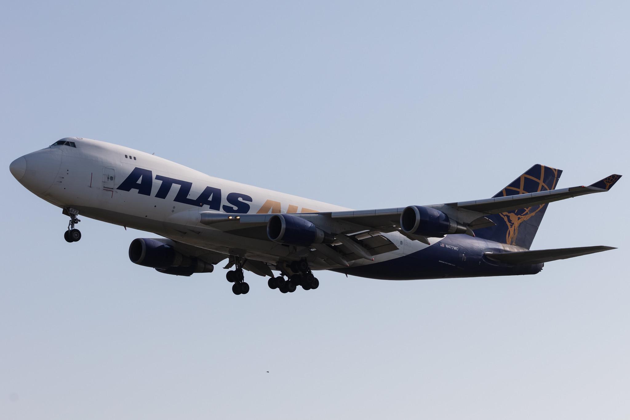 Amsterdam Schiphol: Atlas Air (5Y / GTI) |  Boeing 747-47U(F) B744 | N477MC | MSN 29255