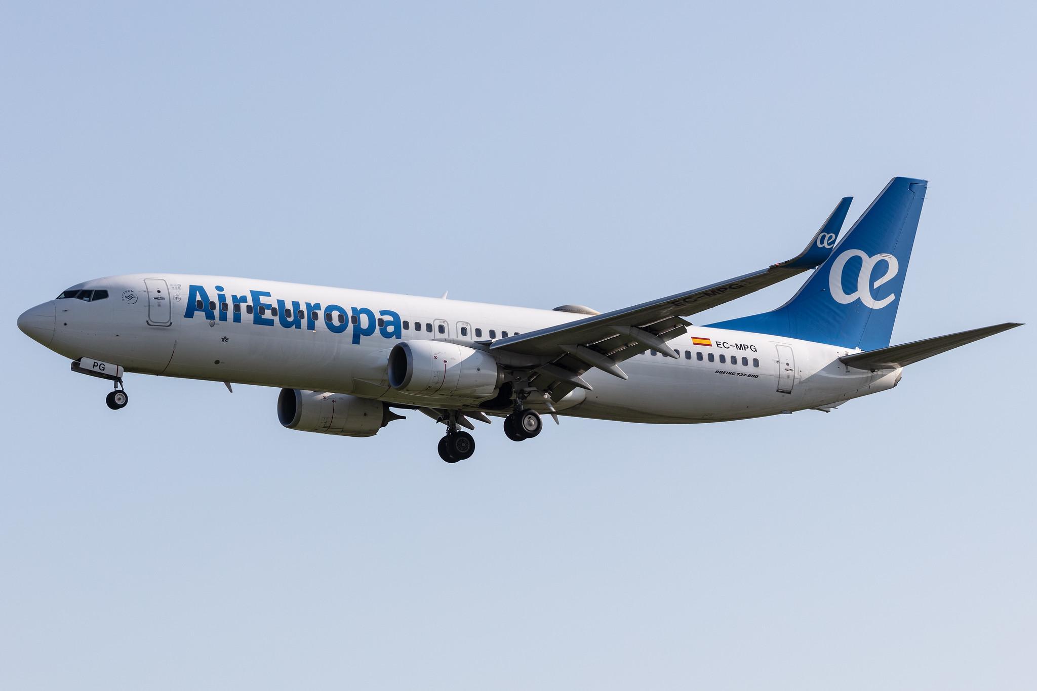 Amsterdam Schiphol: Air Europa (UX / AEA) |  Boeing 737-85P B738 | EC-MPG | MSN 60586