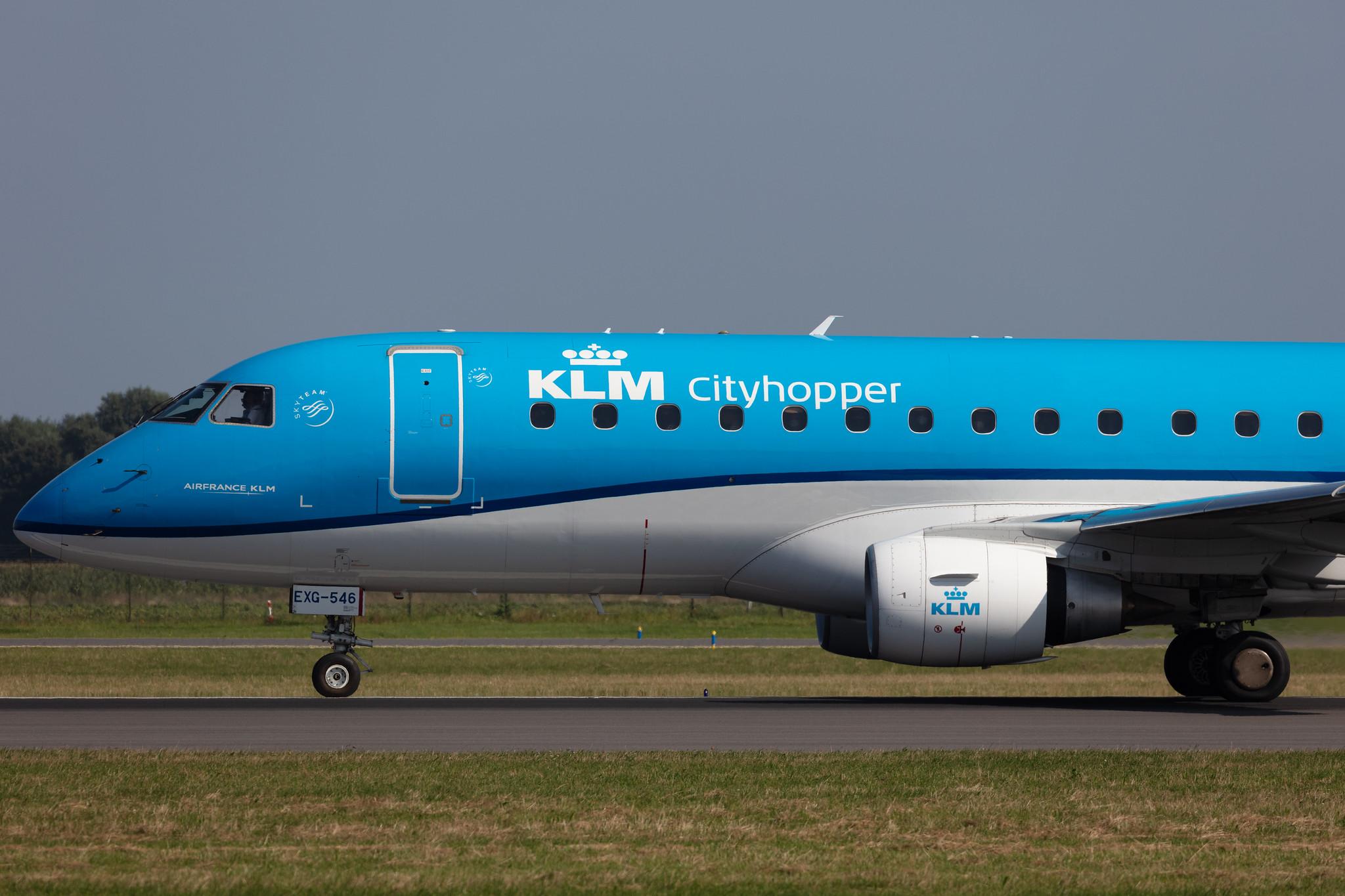 Amsterdam Schiphol: KLM (KL / KLM) | Operator: KLM Cityhopper |  Embraer E175STD E75L | PH-EXG | MSN 17000546