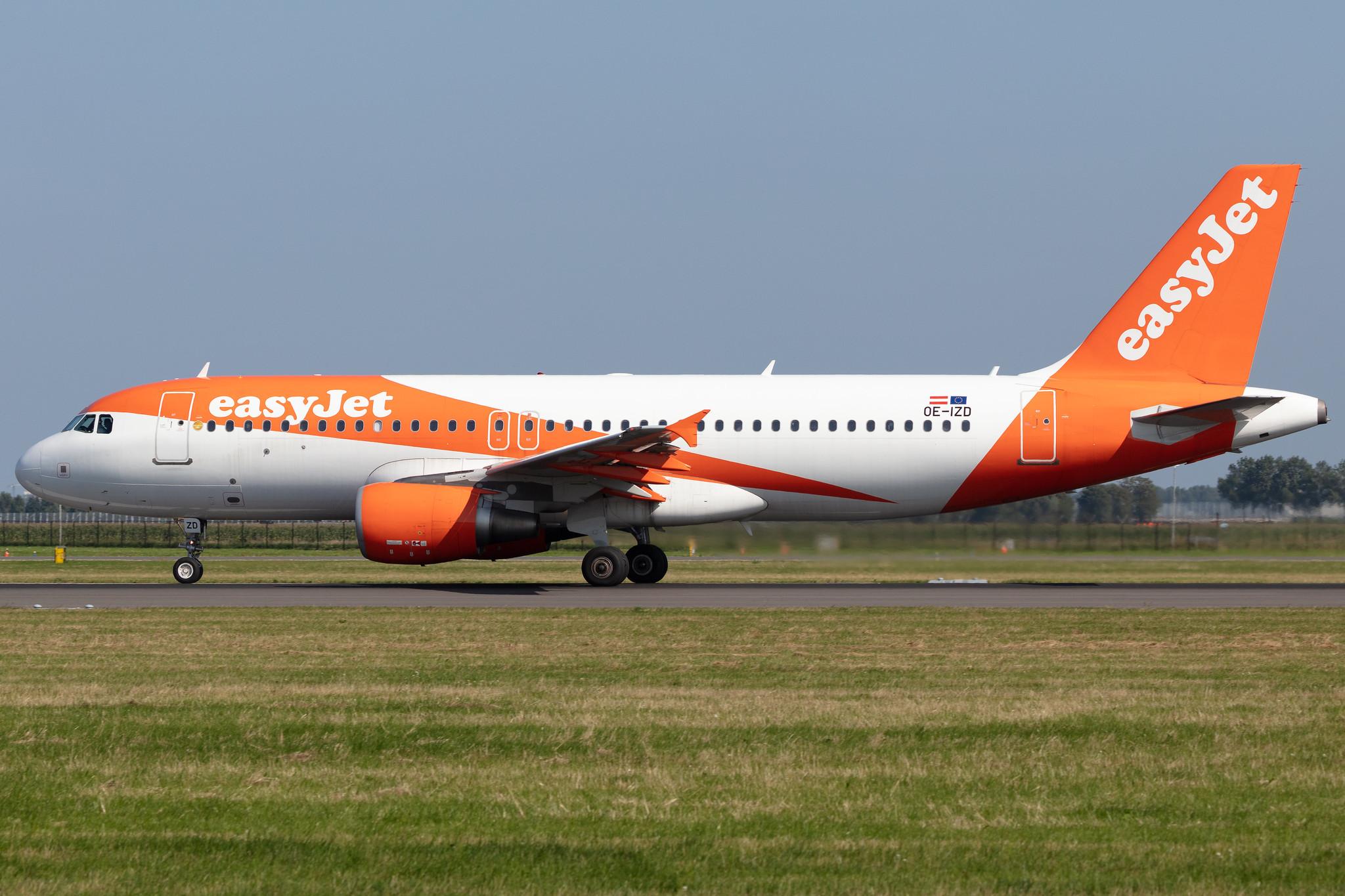 Amsterdam Schiphol: easyJet (U2 / EZY) | Operator: easyJet Europe |  Airbus A320-214 A320 | OE-IZD | MSN 4581