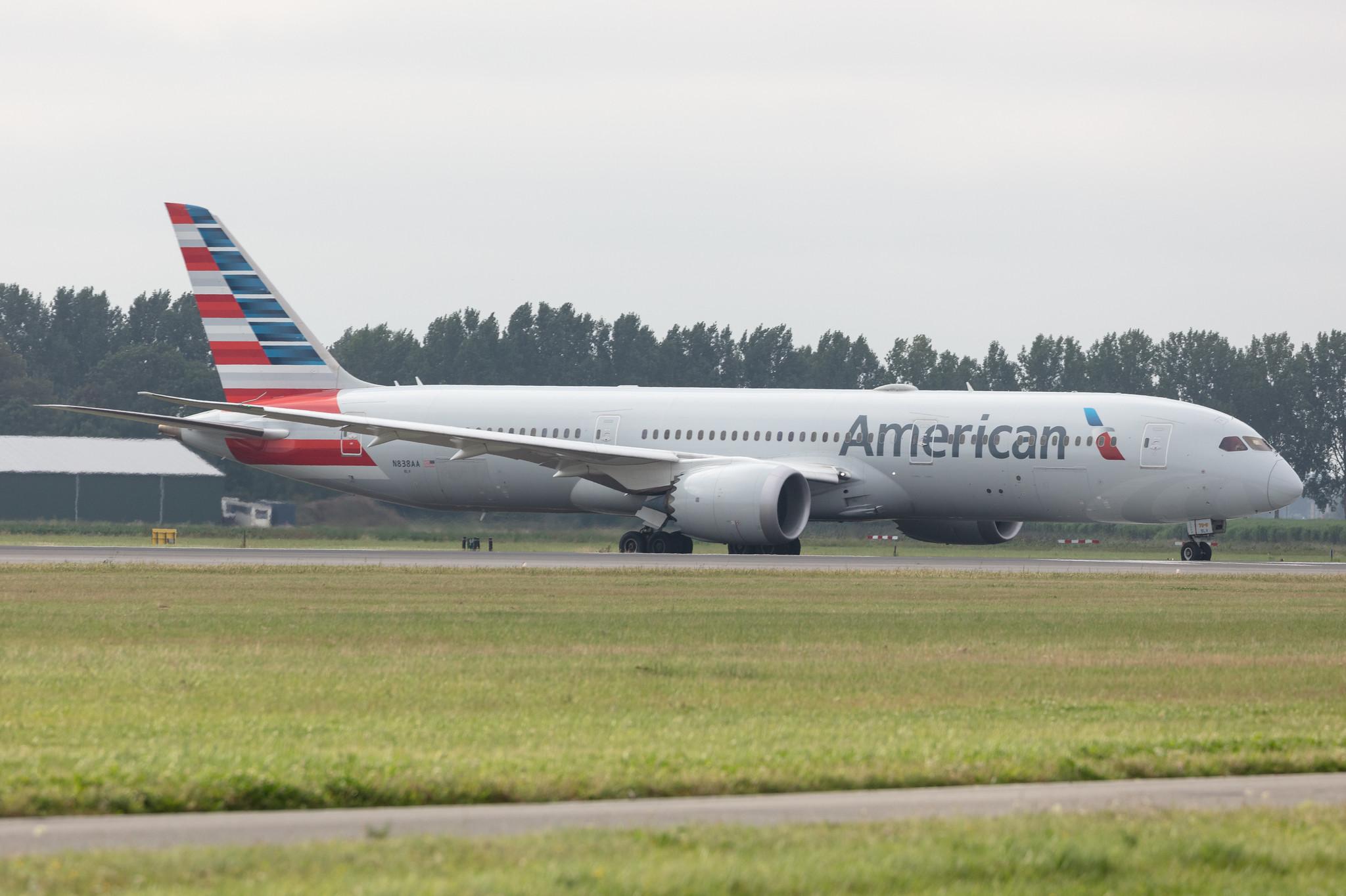 Amsterdam Schiphol: American Airlines (AA / AAL) |  Boeing 787-9 Dreamliner B789 | N838AA | MSN 40659