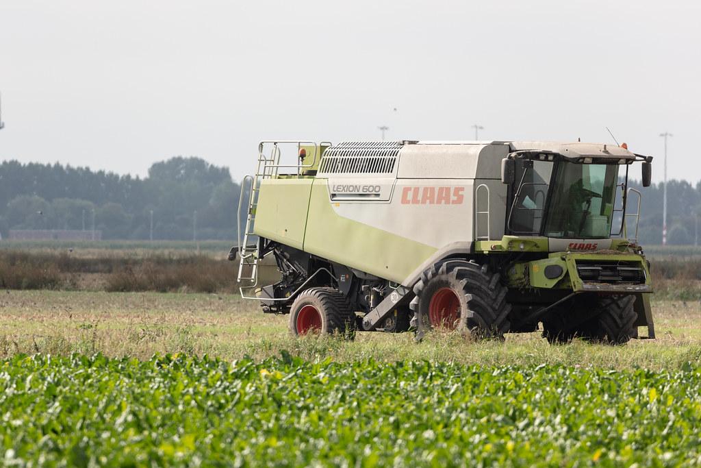 Amsterdam Schiphol: Claas Lexion 600 Mähdrescher