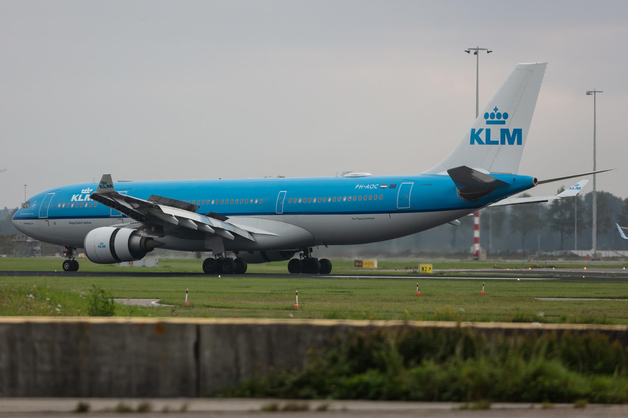 Amsterdam Schiphol: KLM (KL / KLM) |  Airbus A330-203 A332 | PH-AOC | MSN 0703