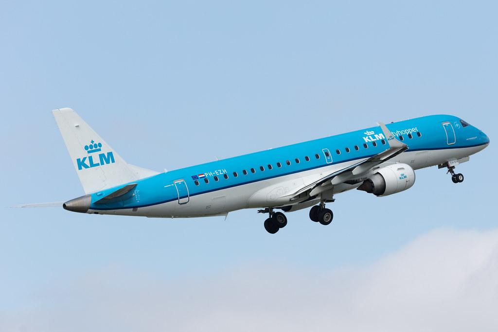 Amsterdam Schiphol: KLM (KL / KLM) | Operator: KLM Cityhopper |  Embraer E190STD E190 | PH-EZH | MSN 19000319