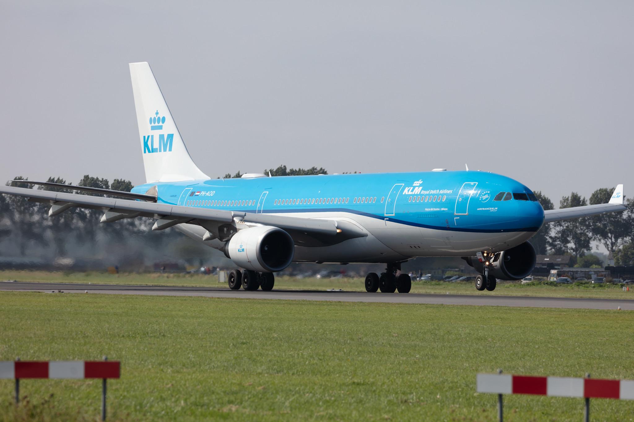 Amsterdam Schiphol: KLM (KL / KLM) |  Airbus A330-203 A332 | PH-AOD | MSN 0738