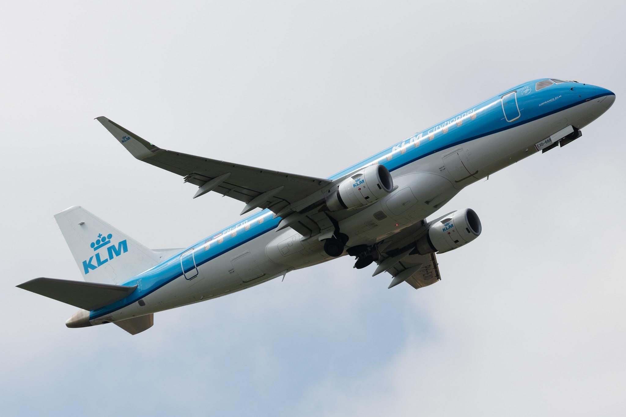 Amsterdam Schiphol: KLM (KL / KLM) | Operator: KLM Cityhopper |  Embraer E175STD E75L | PH-EXO | MSN 17000668