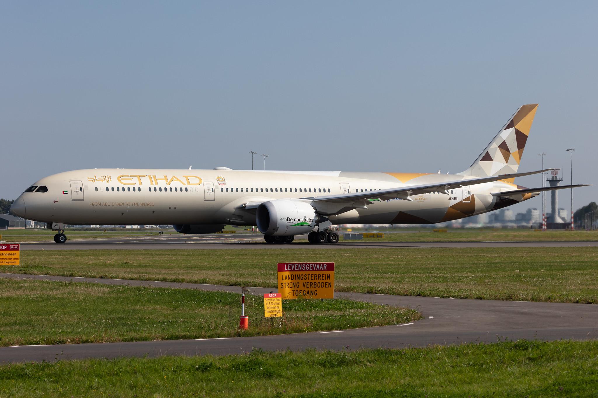 Amsterdam Schiphol: Etihad Airways (EY / ETD) |  Boeing 787-10 Dreamliner B78X | A6-BMI | MSN 60768