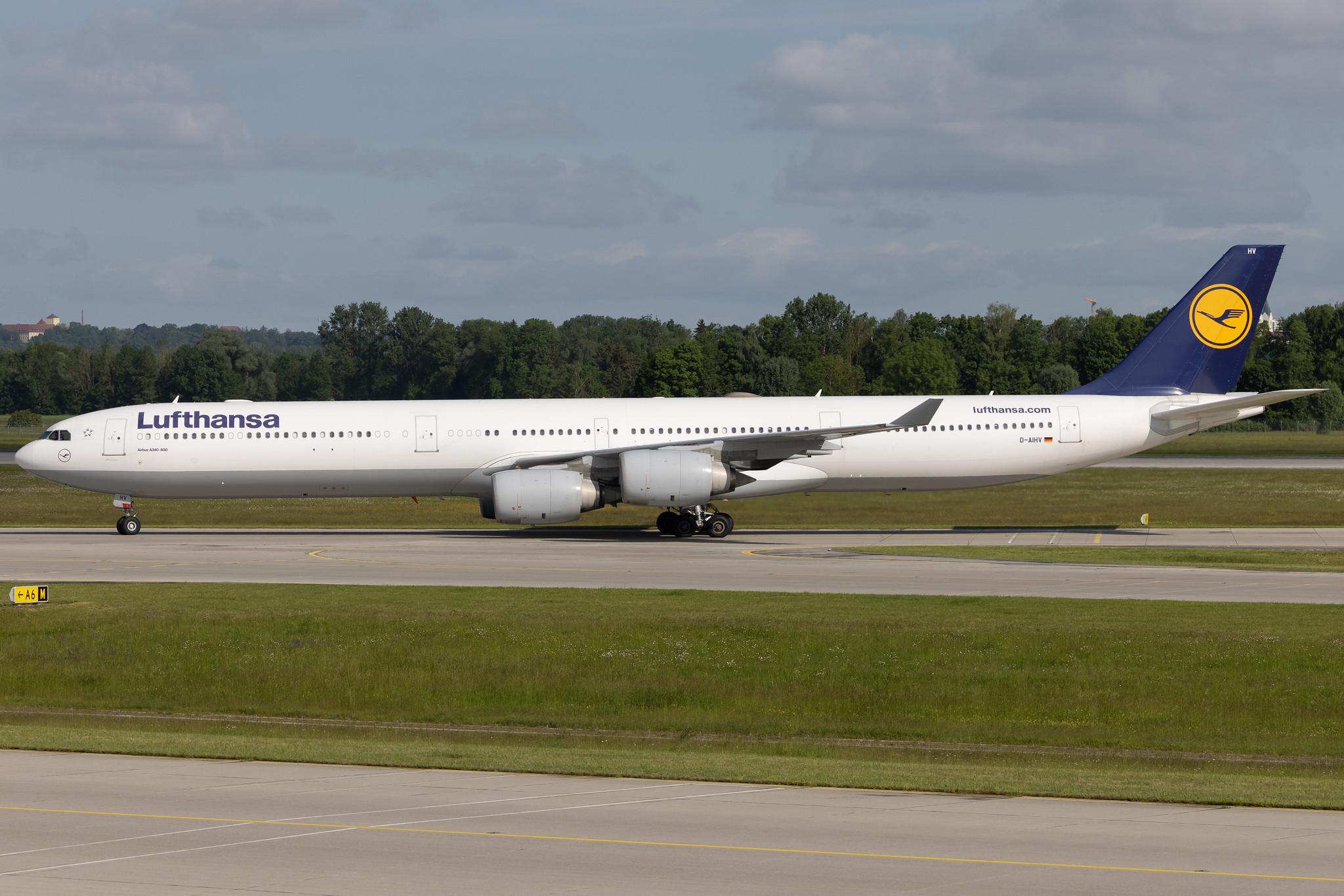 Munich Airport: Lufthansa (LH / DLH) | Airbus A340-642 A346 | D-AIHV | MSN 0897