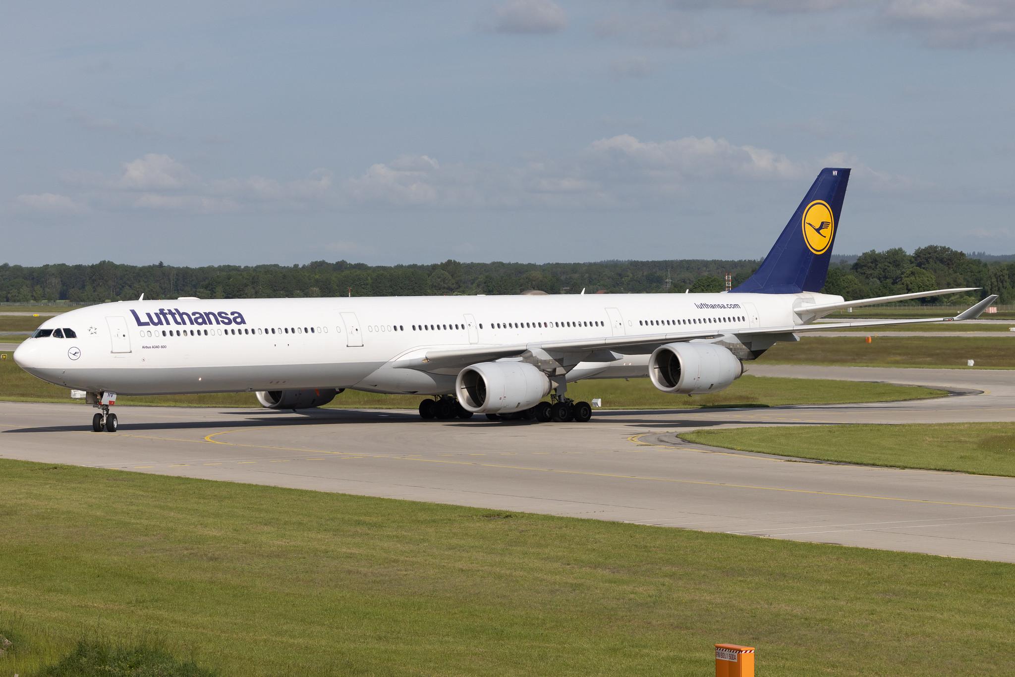 Munich Airport: Lufthansa (LH / DLH) | Airbus A340-642 A346 | D-AIHV | MSN 0897