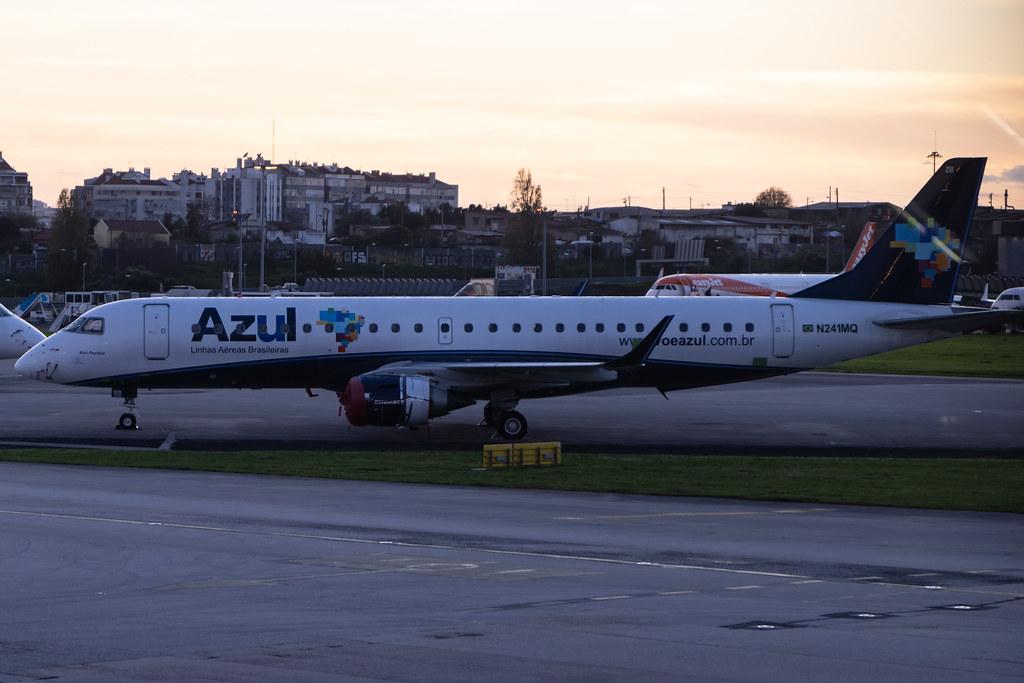 Aeroporto de Lisboa: Azul Linhas Aereas (AD / AZU) | Embraer E190AR E190 | N241MQ | MSN 19000241