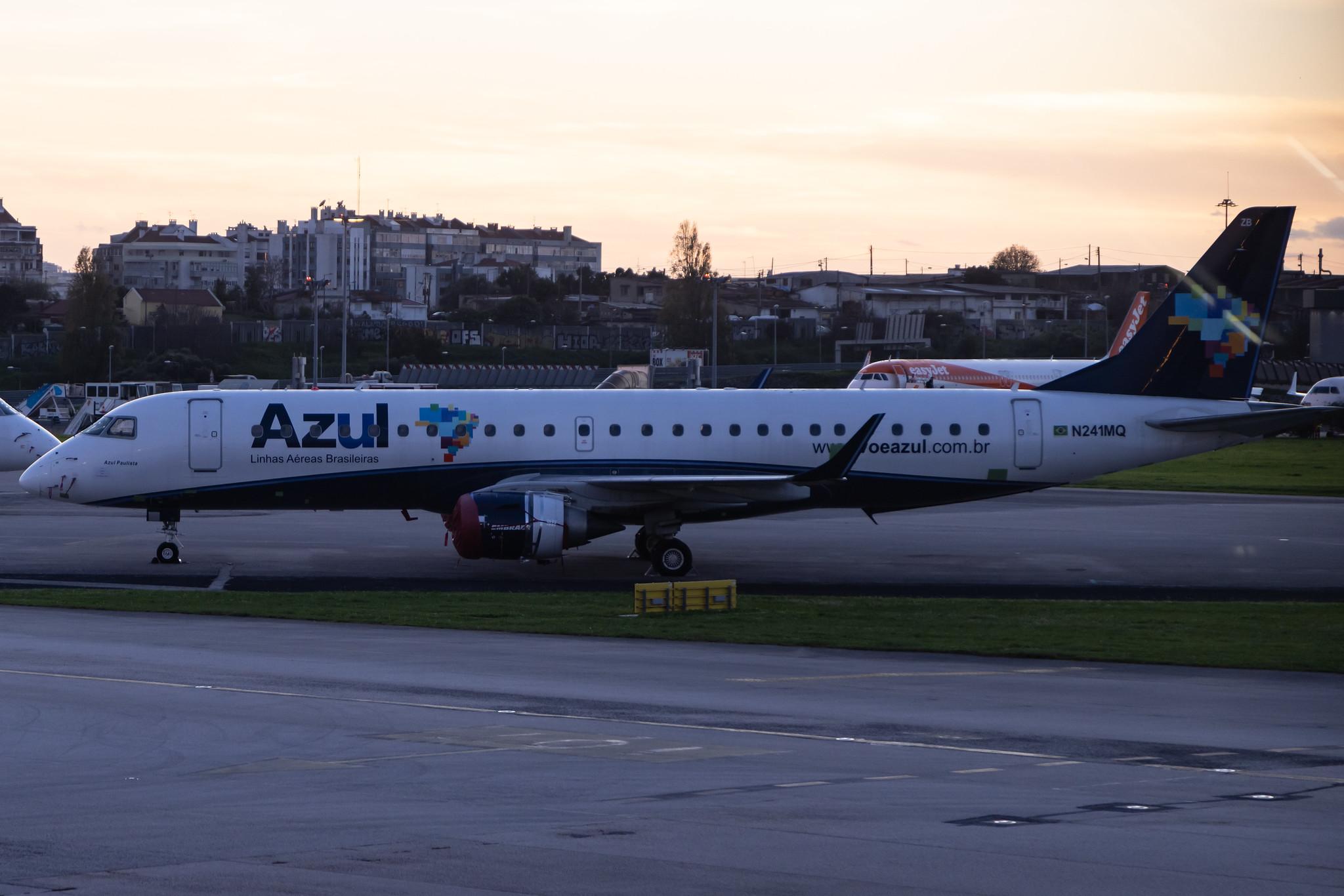Aeroporto de Lisboa: Azul Linhas Aereas (AD / AZU) | Embraer E190AR E190 | N241MQ | MSN 19000241