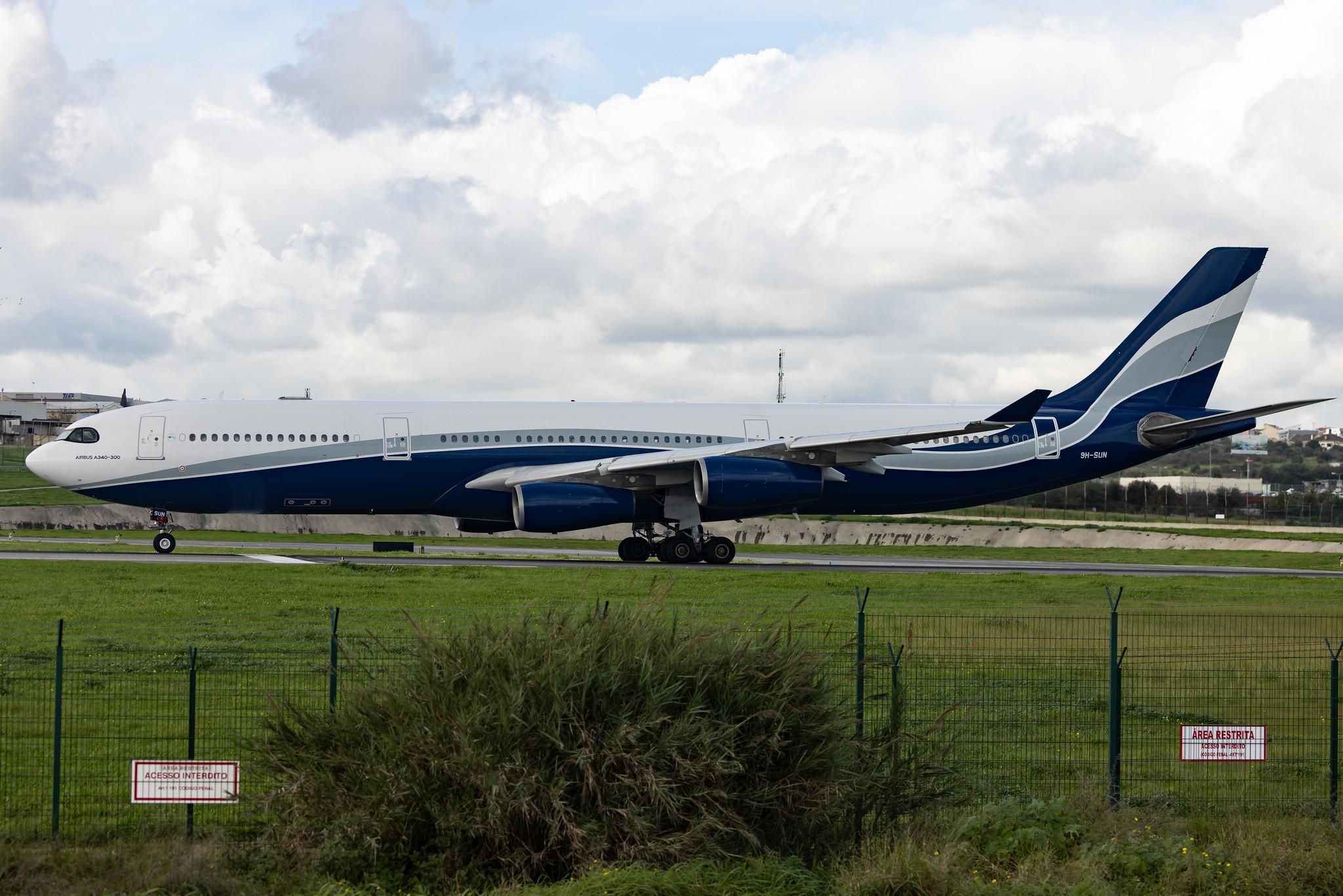 Aeroporto de Lisboa: Hi Fly (5K / HFY) | Operator: Hi Fly Malta | Airbus A340-312 A343 | 9H-SUN | MSN 0367