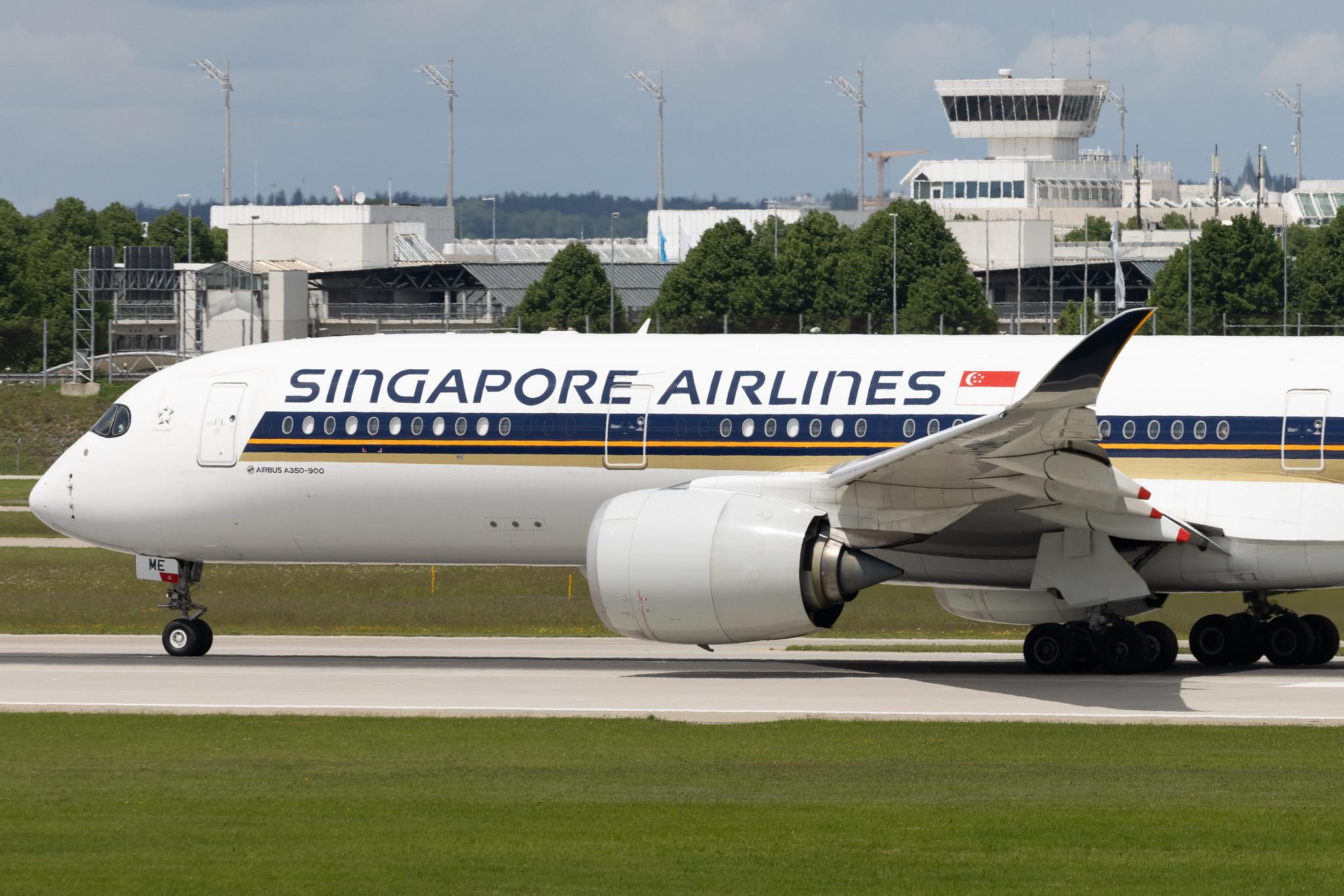 Munich Airport: Singapore Airlines (SQ / SIA) | Airbus A350-941 A359 | 9V-SME | MSN 041