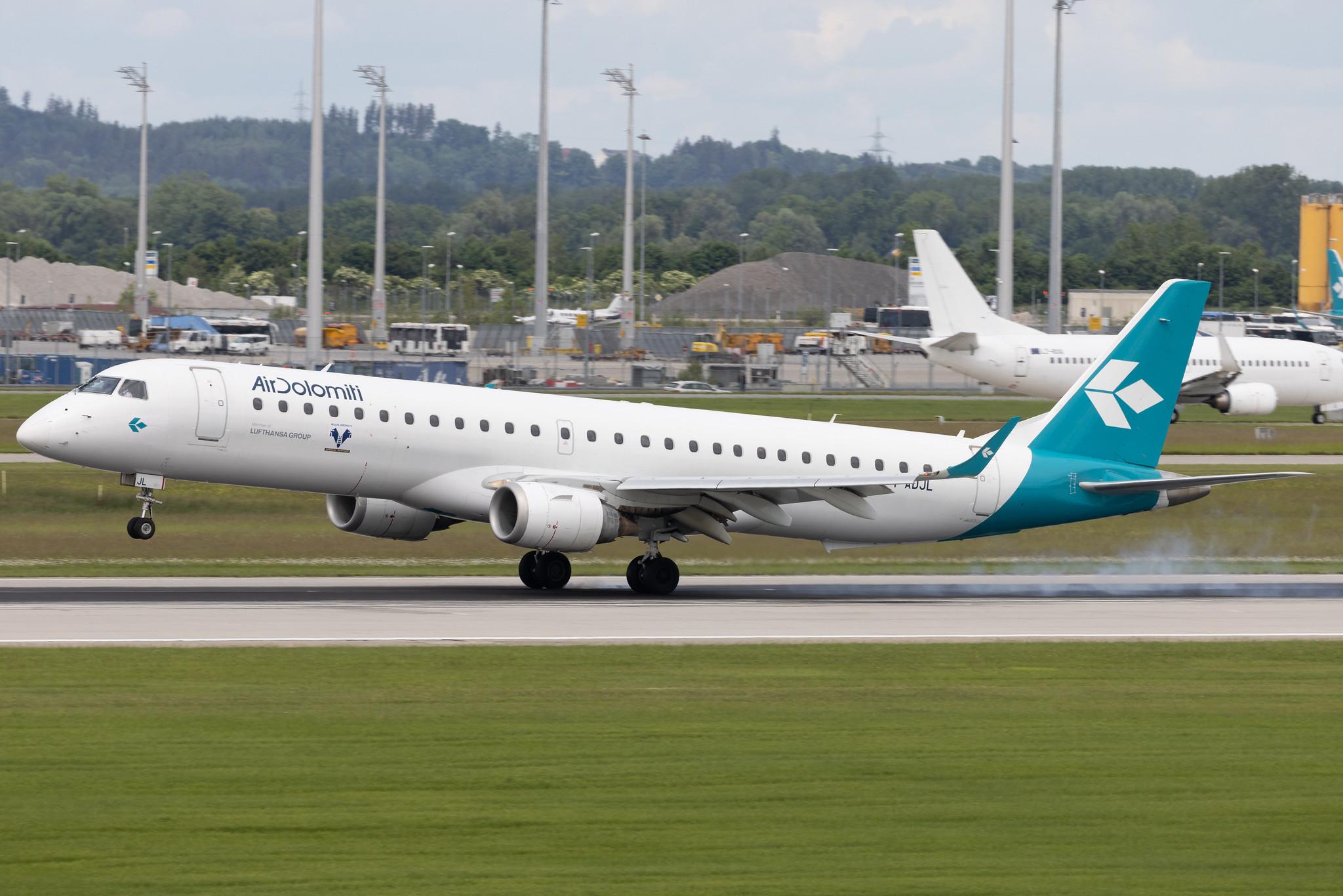 Munich Airport: Air Dolomiti (EN / DLA) | Embraer E195LR E195 | I-ADJL | MSN 19000256