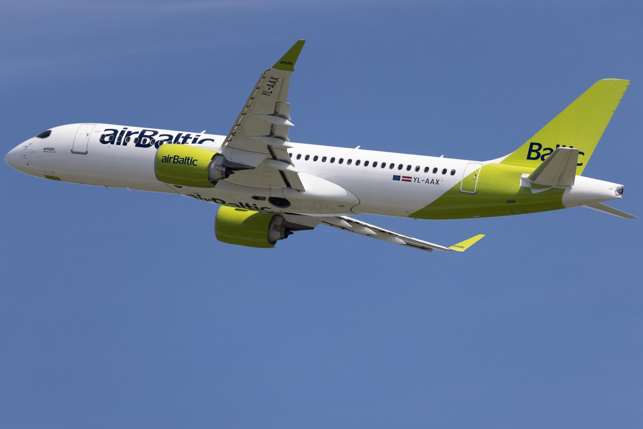 Munich Airport: Air Baltic (BT / BTI) | Airbus A220-300 BCS3 | YL-AAX | MSN 55094
