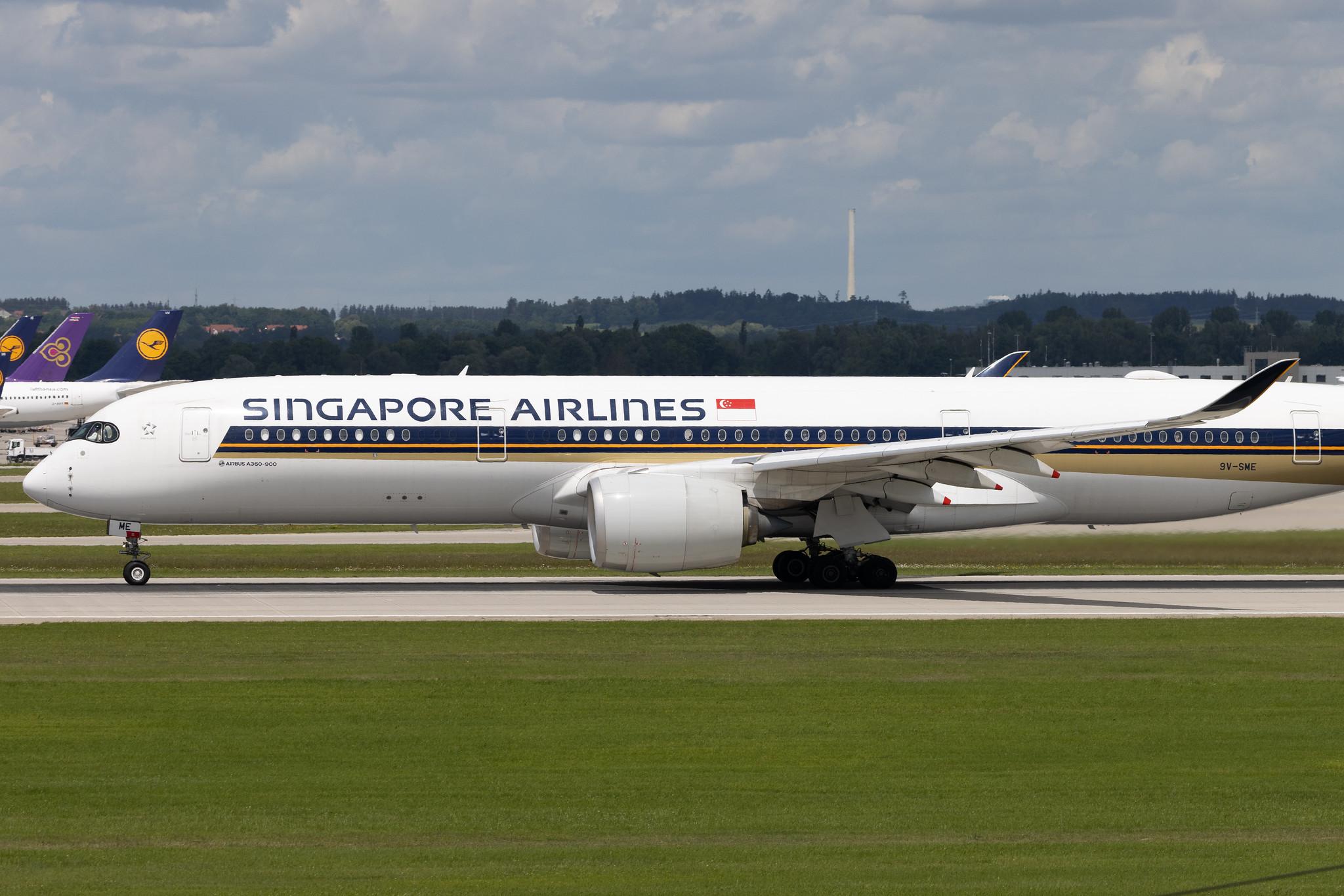 Munich Airport: Singapore Airlines (SQ / SIA) | Airbus A350-941 A359 | 9V-SME | MSN 041