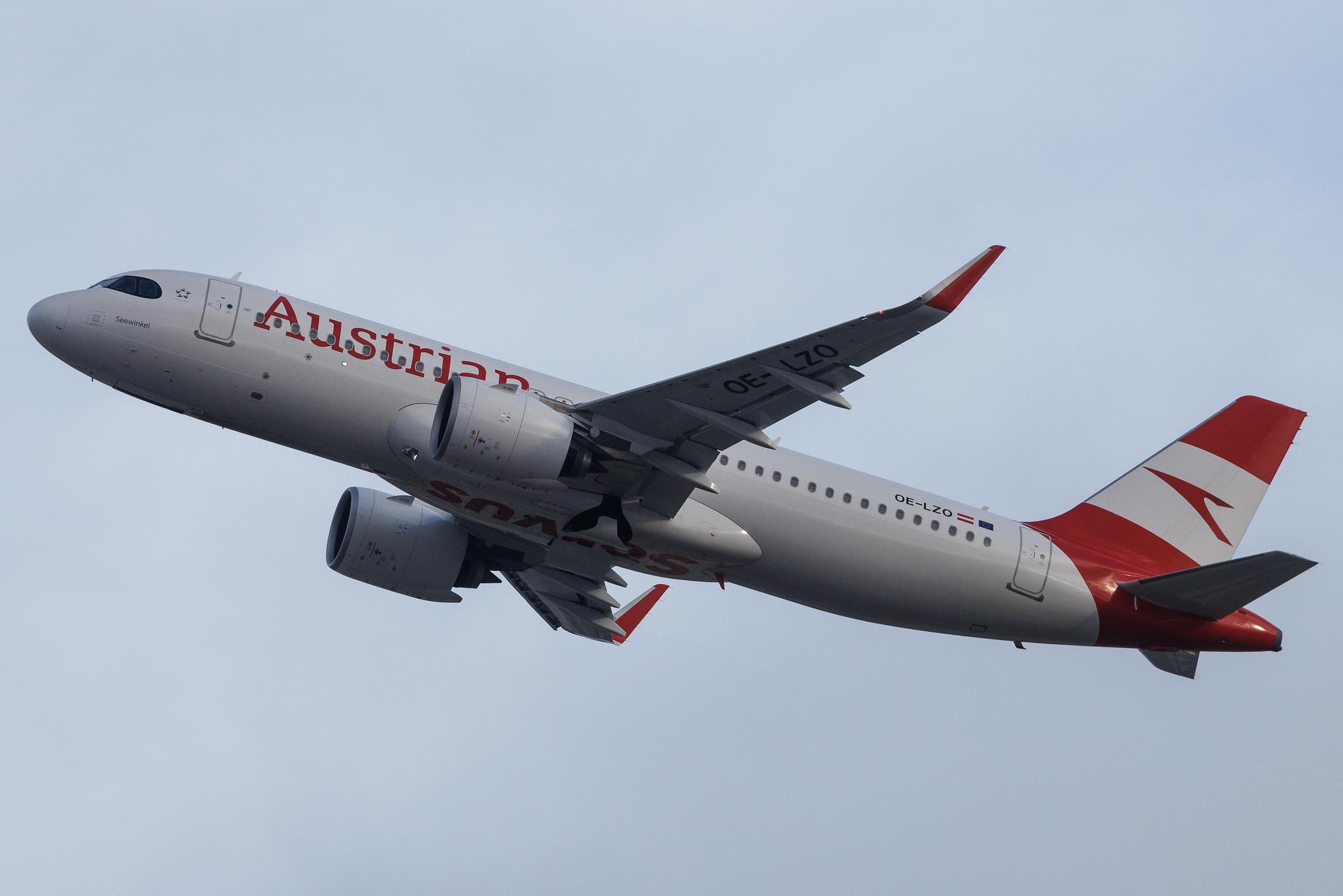 London Heathrow: Austrian Airlines (OS / AUA) | Airbus A320-271N A20N | OE-LZO | MSN 11076
