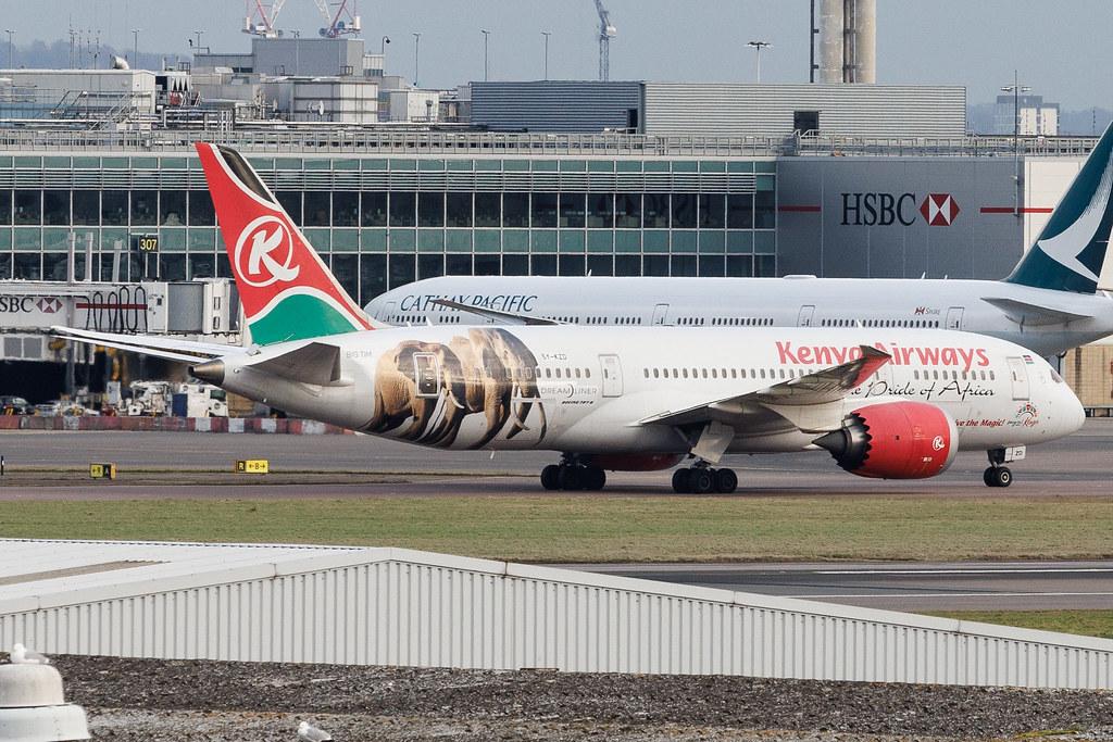 London Heathrow: Kenya Airways (KQ / KAQ) | Livery: Come Live The Magic Livery | Boeing 787-8 Dreamliner B788 | 5Y-KZD | MSN 36041