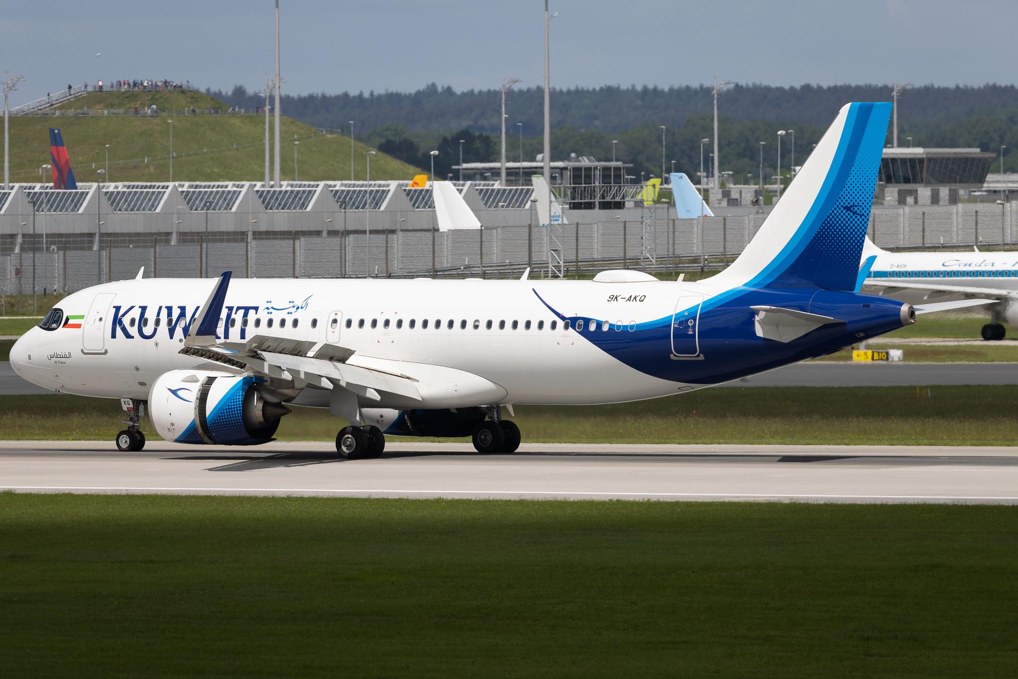 Munich Airport: Kuwait Airways (KU / KAC) |  Airbus A320-251N A20N | 9K-AKQ | MSN 10060