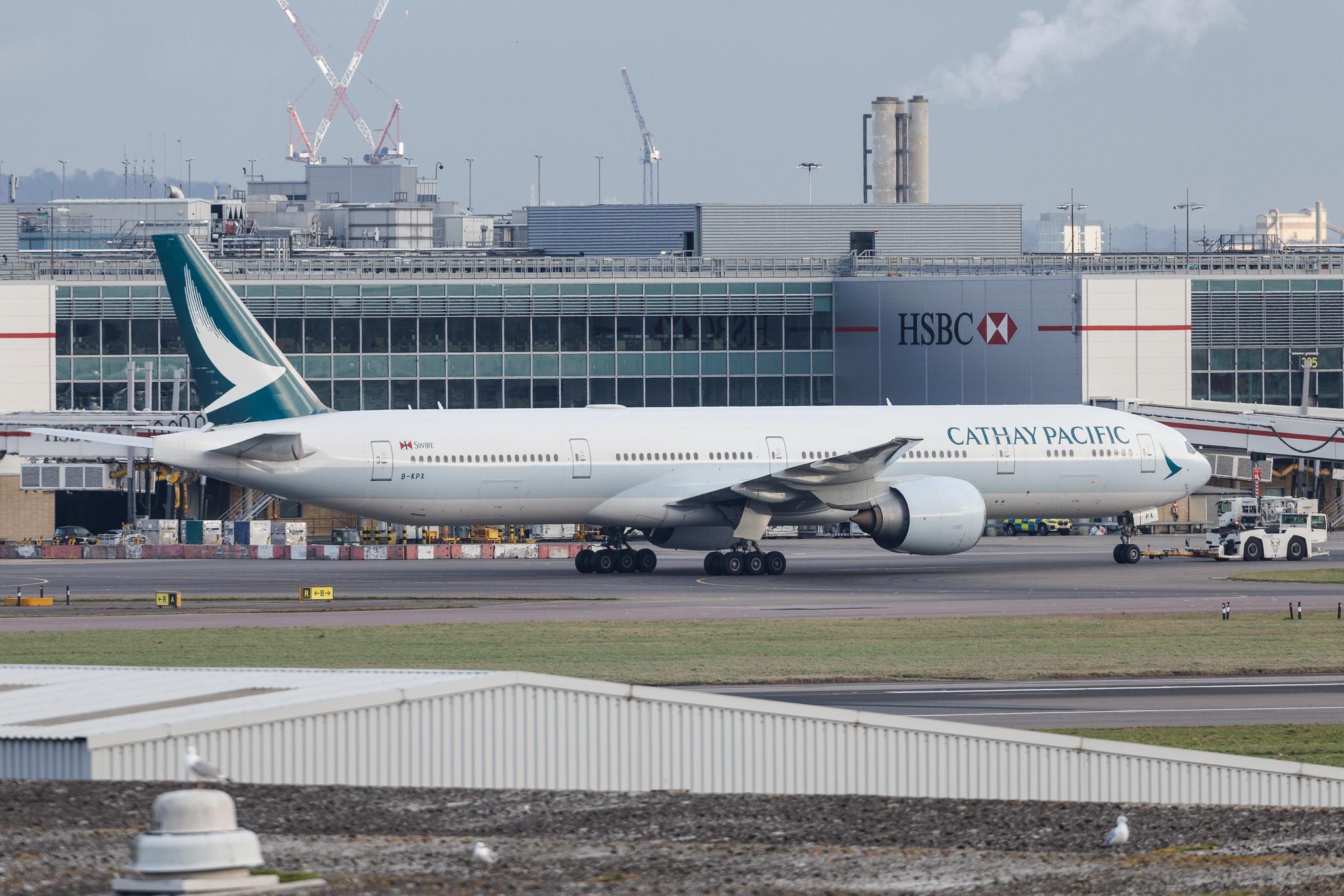 London Heathrow: Cathay Pacific (CX / CPA) | Boeing 777-367(ER) B77W | B-KPX | MSN 37897