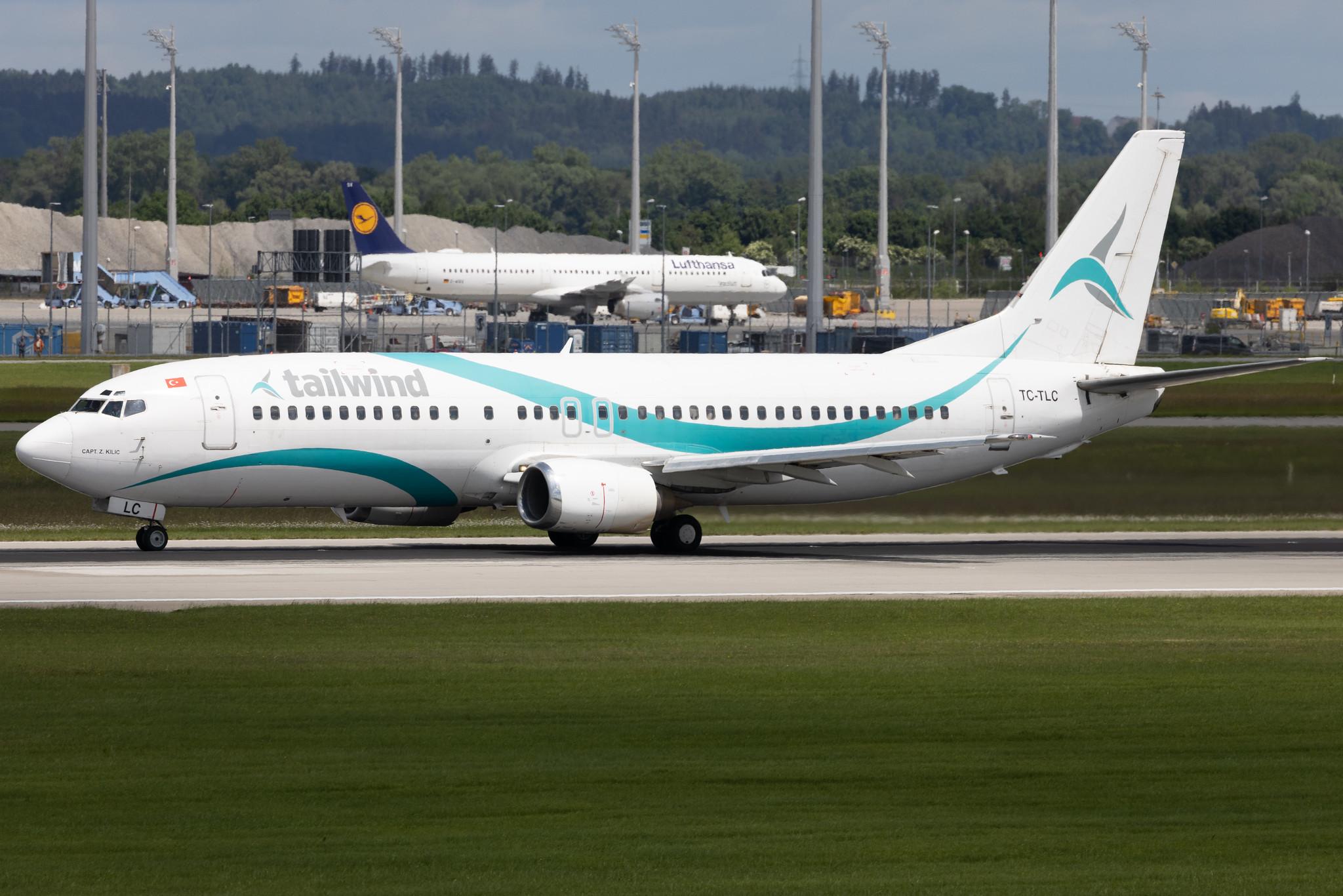 Munich Airport: Tailwind Airlines (TI / TWI) | Boeing 737-4Q8 B734 | TC-TLC | MSN 25112