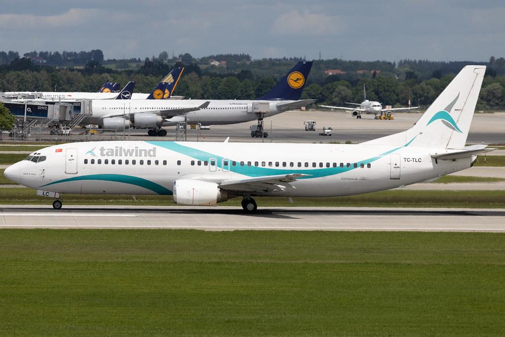 Munich Airport: Tailwind Airlines (TI / TWI) | Boeing 737-4Q8 B734 | TC-TLC | MSN 25112