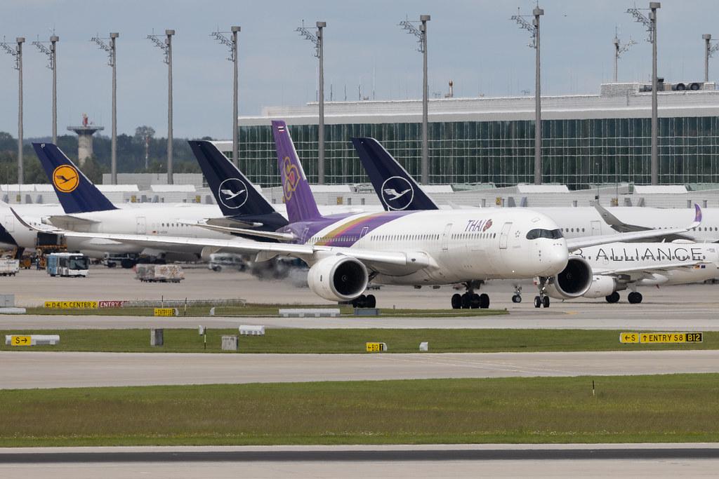 Munich Airport: Thai Airways (TG / THA) | Airbus A350-941 A359 | HS-THD | MSN 095