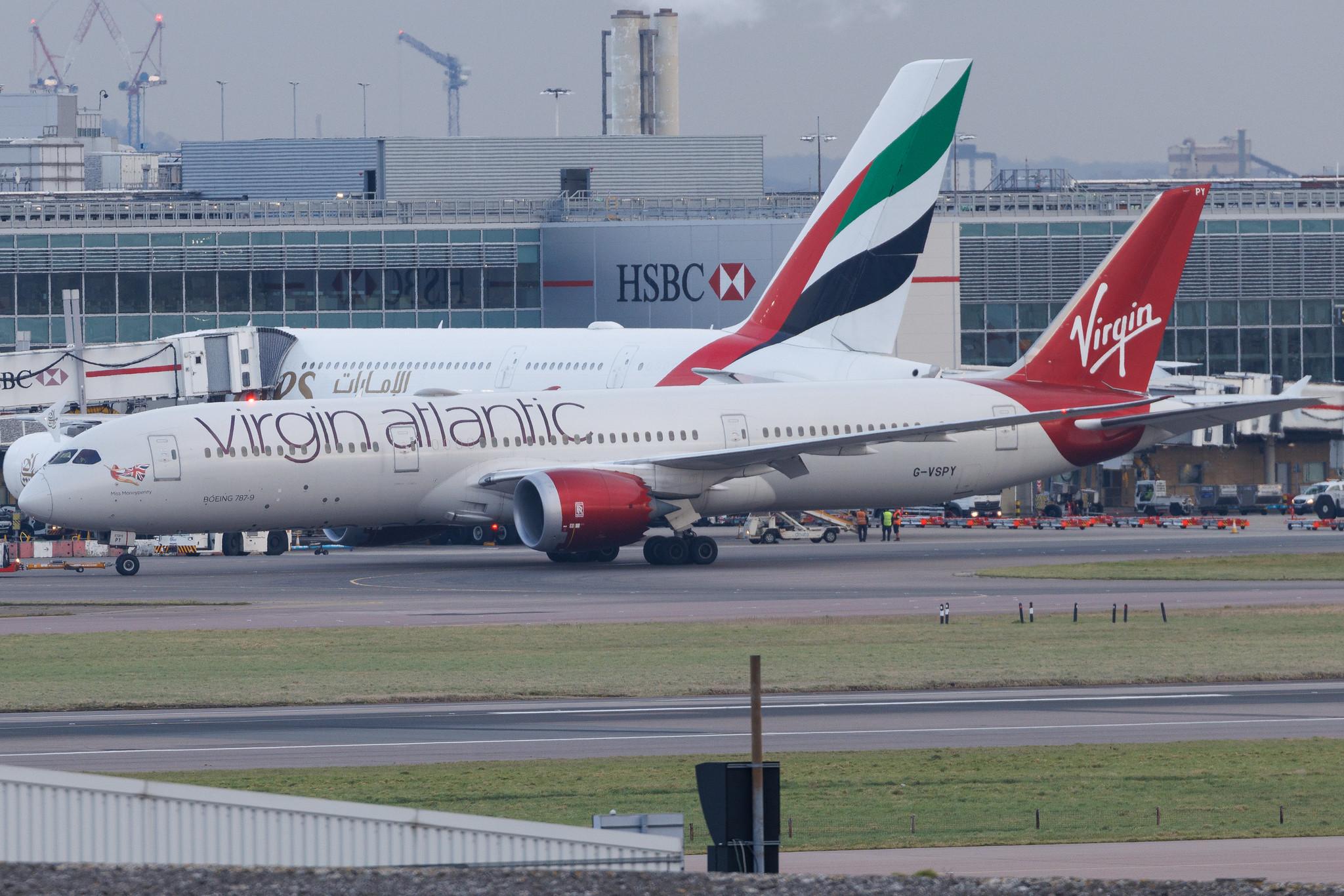 London Heathrow: Virgin Atlantic (VS / VIR) | Boeing 787-9 Dreamliner B789 | G-VSPY | MSN 37973