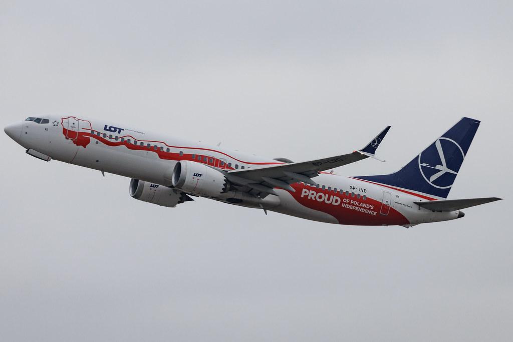London Heathrow: LOT (LO / LOT) | Livery: Independence Livery | Boeing 737 MAX 8 B38M | SP-LVD | MSN 64069