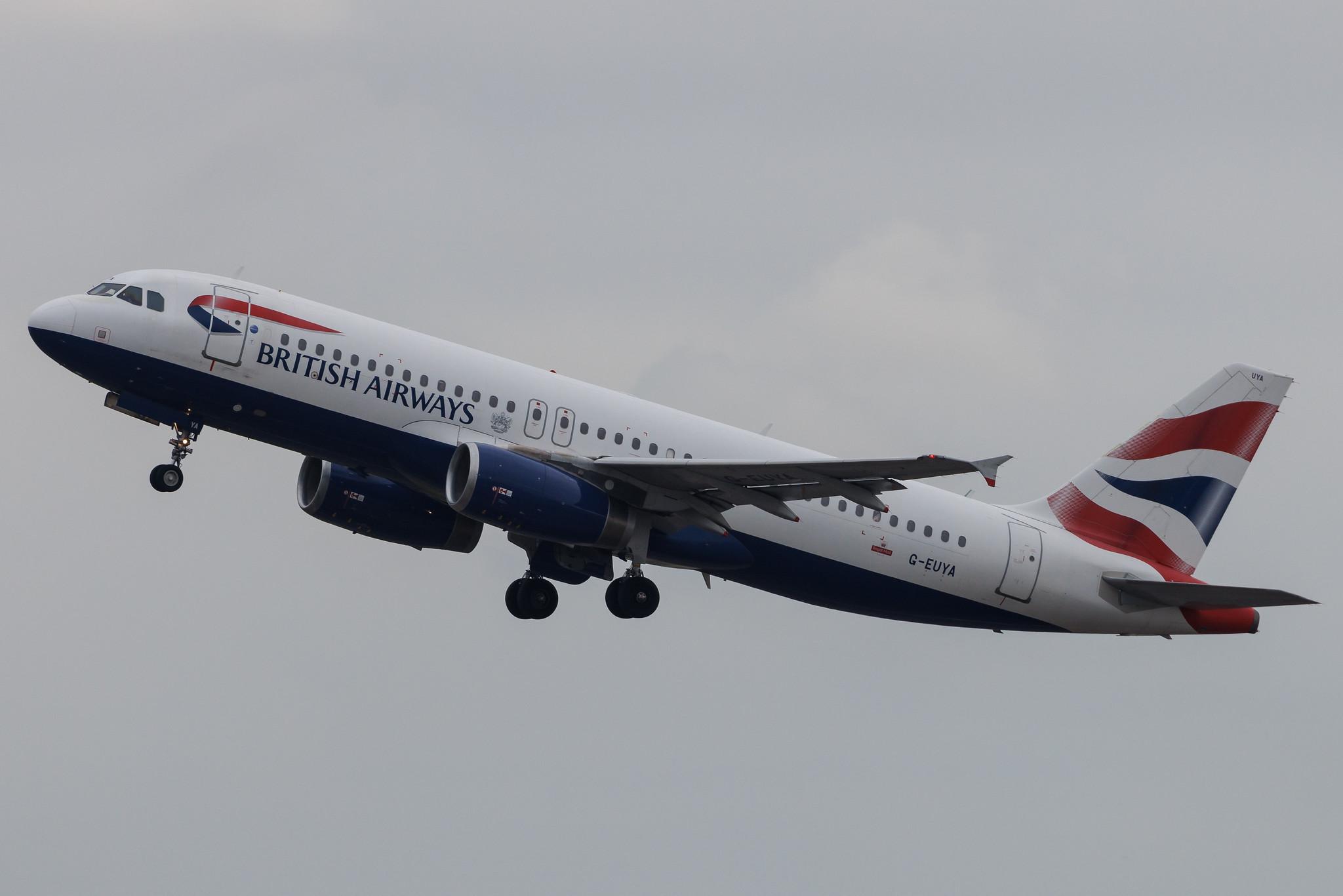 London Heathrow: British Airways (BA / BAW) | Airbus A320-232 A320 | G-EUYA | MSN 3697