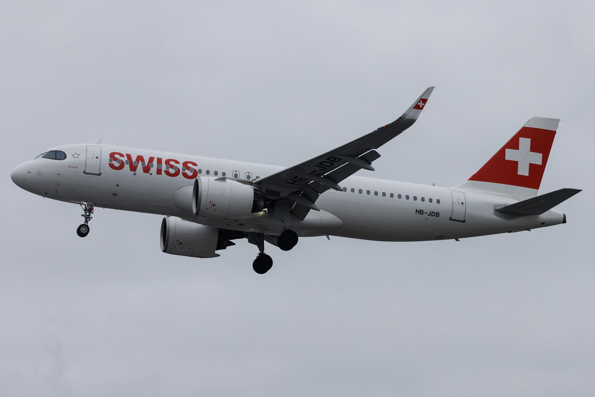 London Heathrow: Swiss (LX / SWR) | Airbus A320-271N A20N | HB-JDB | MSN 9379