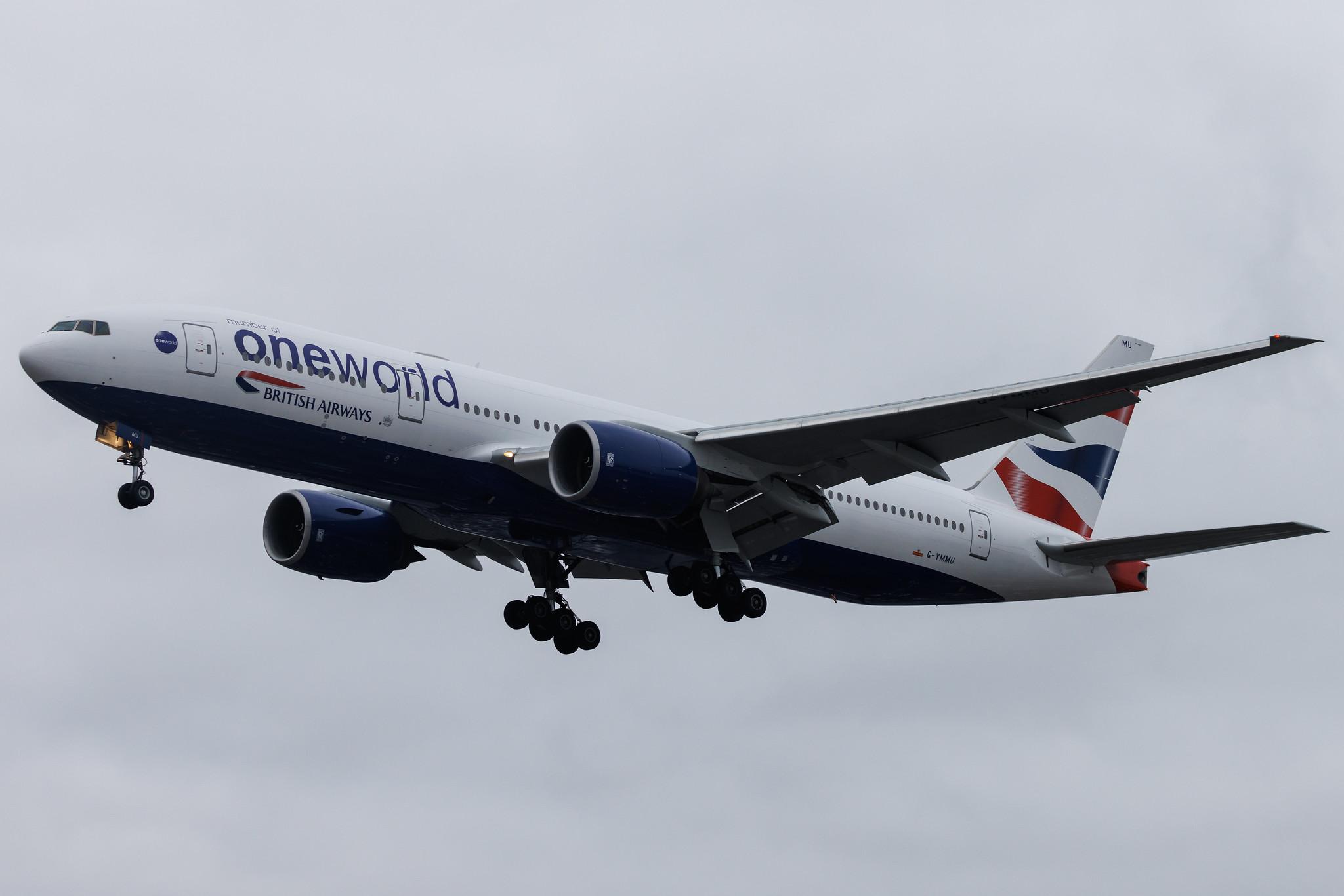 London Heathrow: British Airways (BA / BAW) |  Livery: Oneworld Livery |  Boeing 777-236(ER) B772 | G-YMMU | MSN 36519
