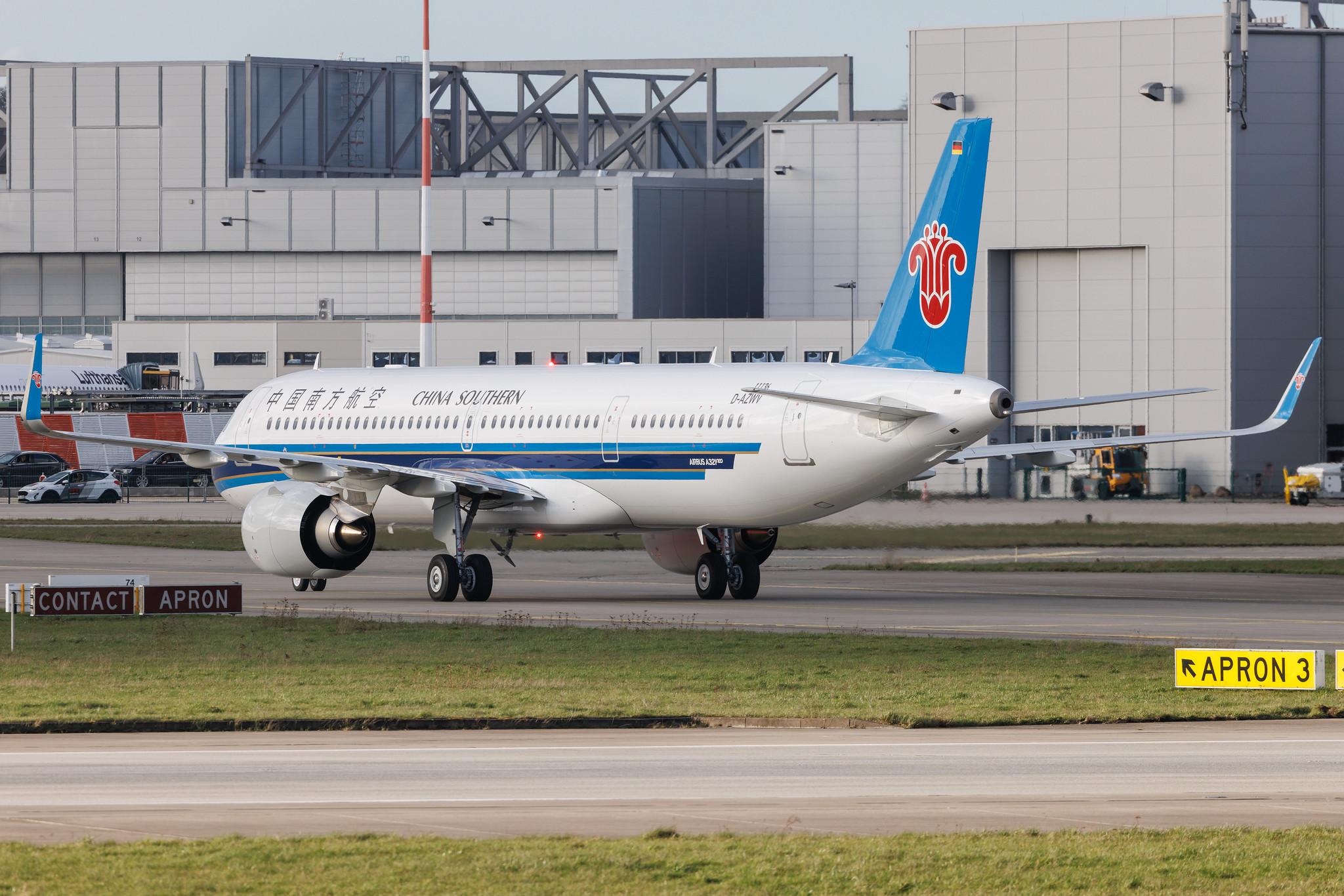 Hamburg Finkenwerder: China Southern Airlines (CZ / CSN) | Airbus A321-253NX A21N | D-AZWV | MSN 11136