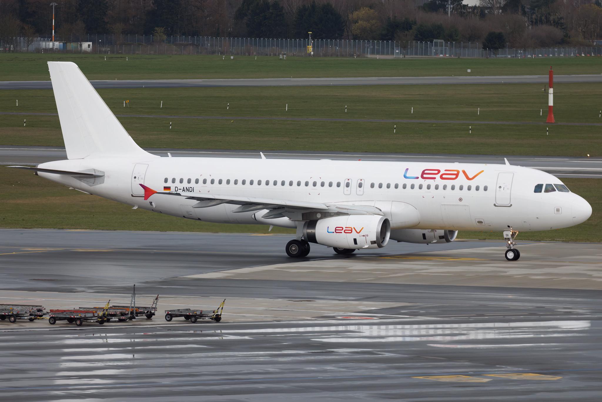 Hamburg Airport: Leav Aviation | Airbus A320-232 A320 | D-ANDI | MSN 3674