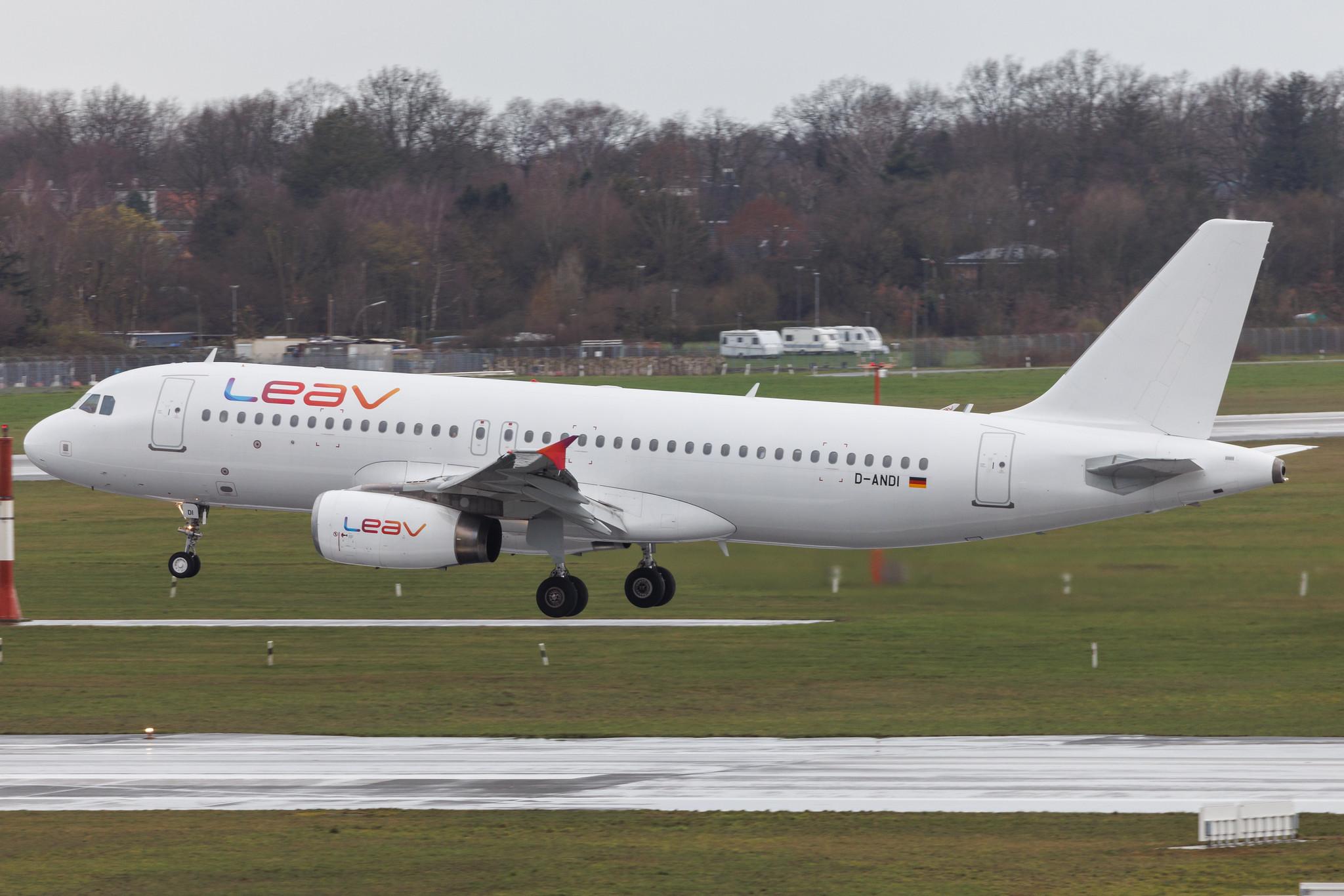 Hamburg Airport: Leav Aviation | Airbus A320-232 A320 | D-ANDI | MSN 3674